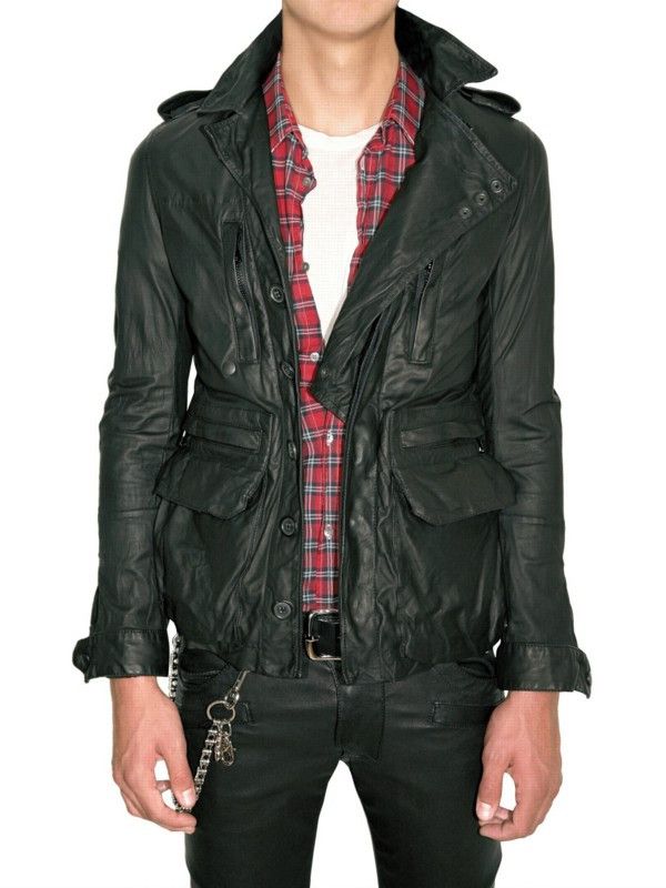 BALMAIN HOMME デカルナン期 11SS F-2レザージャケット 44