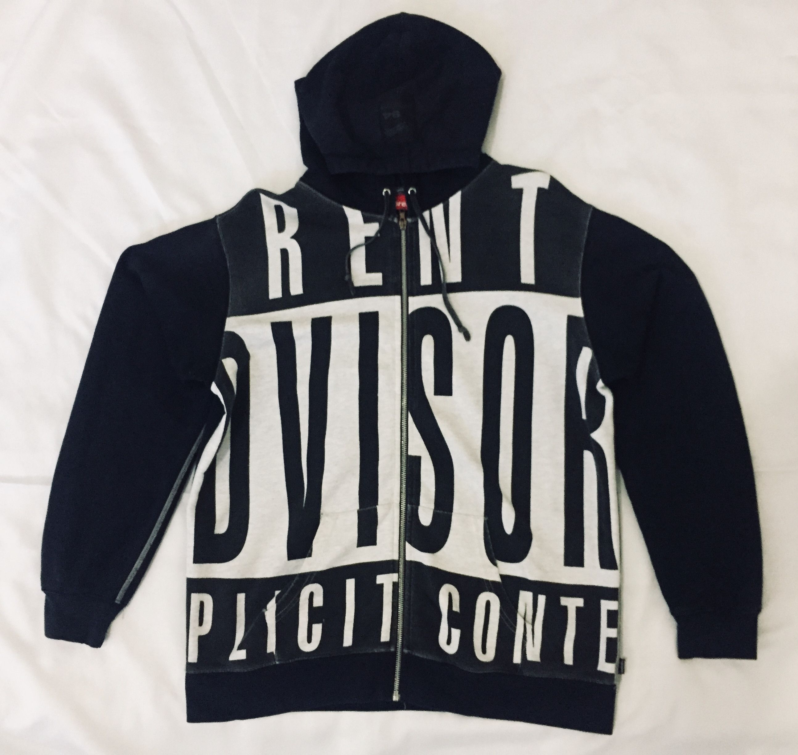 Supreme supreme parental advisory hoodie 2007 black Grailed