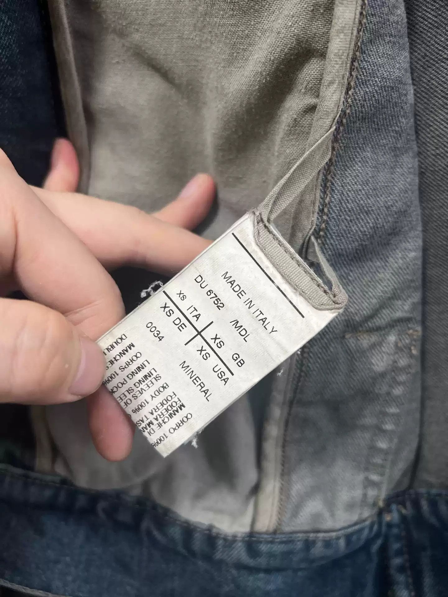 Rick Owens Rick Owens 12ss first year leather sleeve wash jeans jacket Size US XS / EU 42 / 0 - 7 Thumbnail