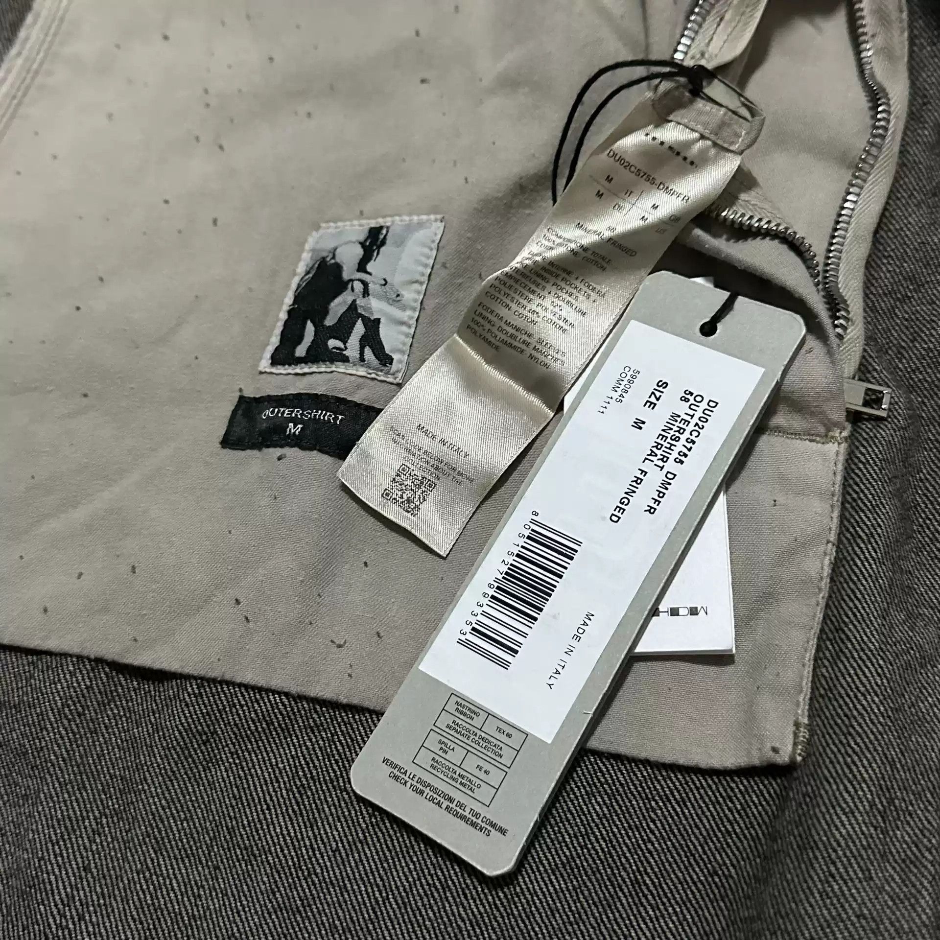 Rick Owens Rick Owens DRKSHDW 24SS Washed to Make Old Lapel Single-breasted Denim Jacket Size US M / EU 48-50 / 2 - 9 Thumbnail