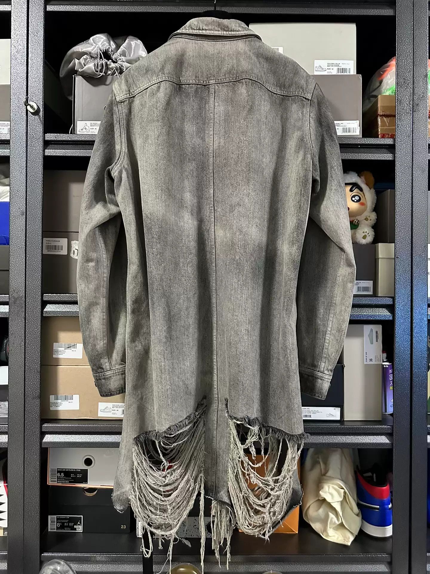Rick Owens Rick Owens DRKSHDW 24SS Washed to Make Old Lapel Single-breasted Denim Jacket Size US M / EU 48-50 / 2 - 2 Thumbnail
