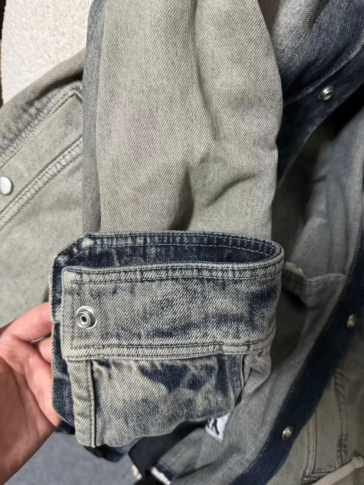 Rick Owens RICK OWENS Drkshdw RO gradient washing to make old denim jacket. Size US M / EU 48-50 / 2 - 6 Thumbnail
