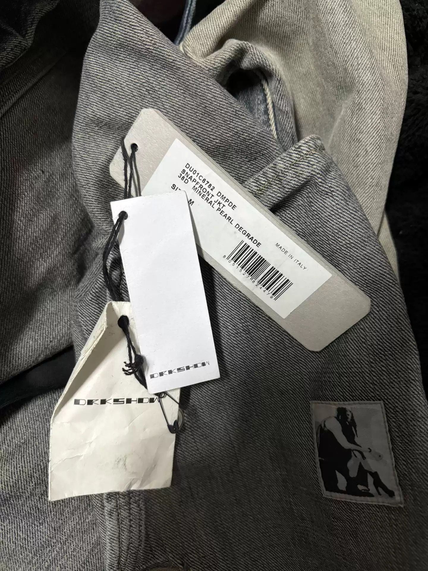 Rick Owens RICK OWENS Drkshdw RO gradient washing to make old denim jacket. Size US M / EU 48-50 / 2 - 8 Thumbnail
