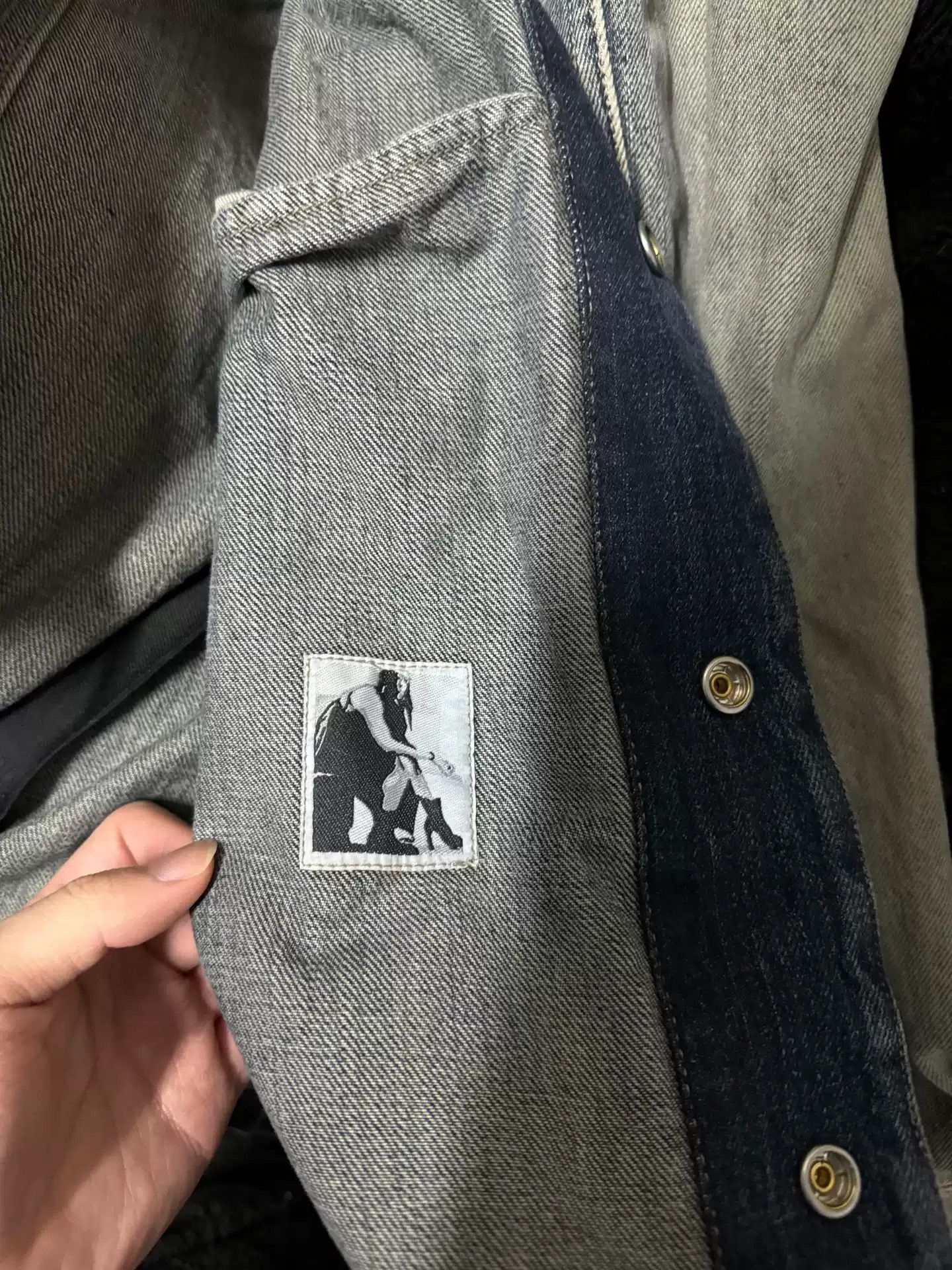 Rick Owens RICK OWENS Drkshdw RO gradient washing to make old denim jacket. Size US M / EU 48-50 / 2 - 7 Thumbnail