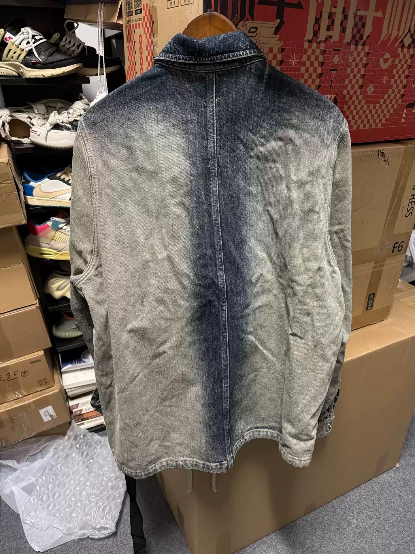 Rick Owens RICK OWENS Drkshdw RO gradient washing to make old denim jacket. Size US M / EU 48-50 / 2 - 2 Thumbnail