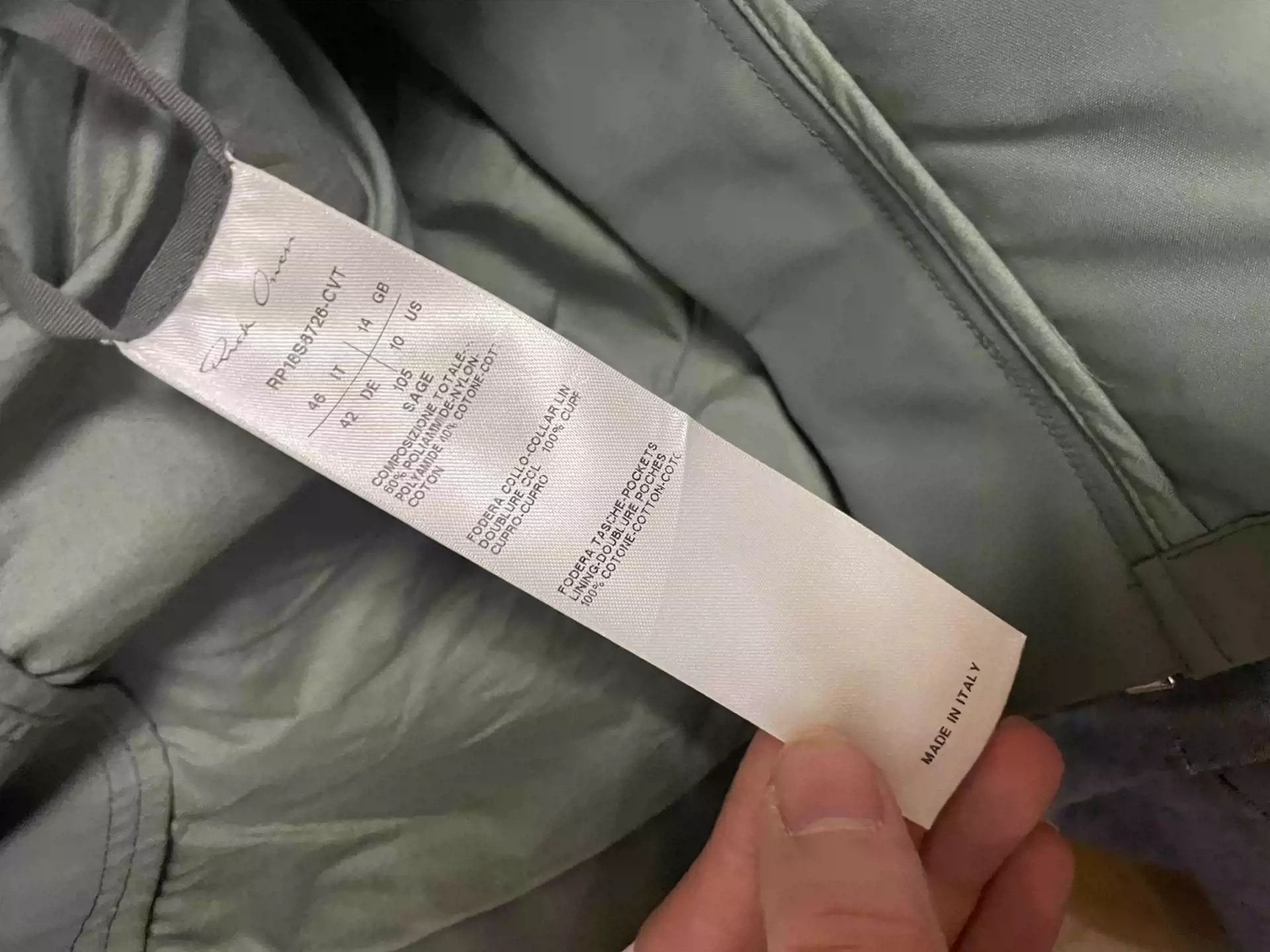 Rick Owens Rickowens main line green coat Size US M / EU 48-50 / 2 - 3 Thumbnail