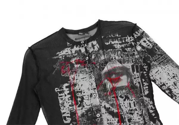 Jean Paul Gaultier John Paul Gaultier Printed mesh cardigan Size US L / EU 52-54 / 3 - 2 Thumbnail