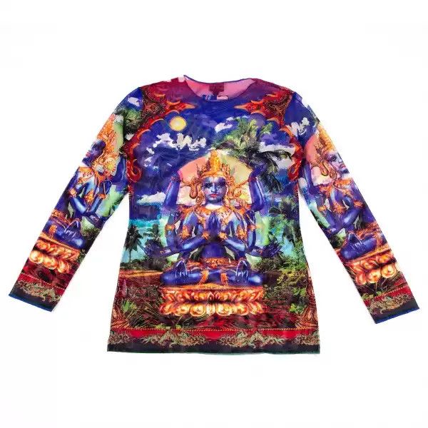 Jean Paul Gaultier John Paul Gaultier Indian God Mesh Dress Tattoo Dress Size US L / EU 52-54 / 3 - 2 Thumbnail