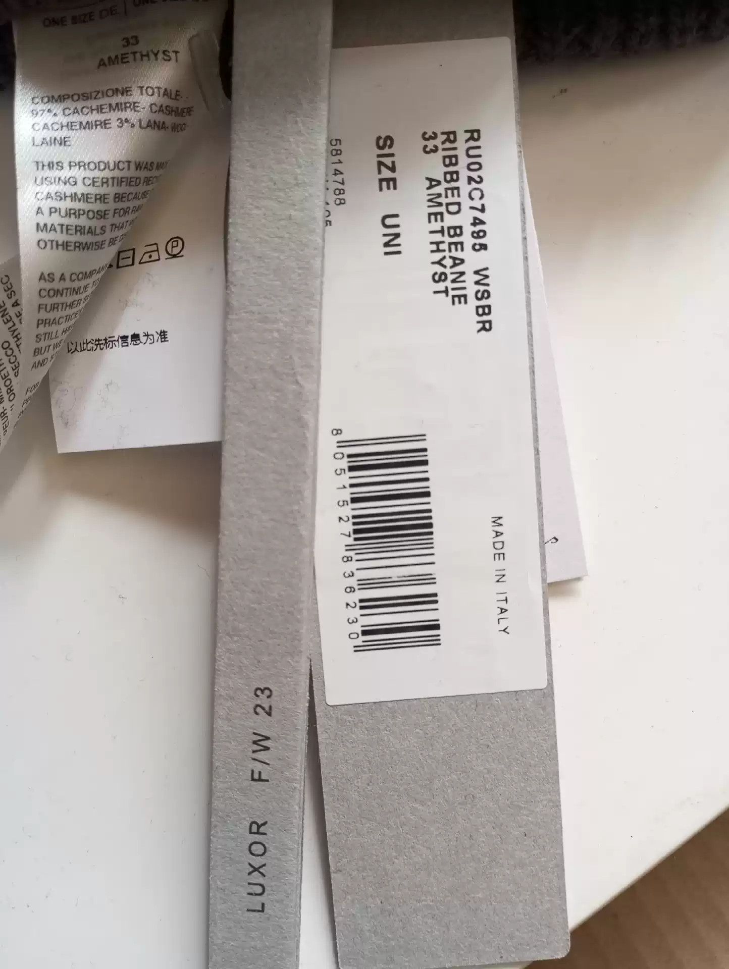 Rick Owens Rick owens cashmere cold hat Size ONE SIZE - 2 Thumbnail