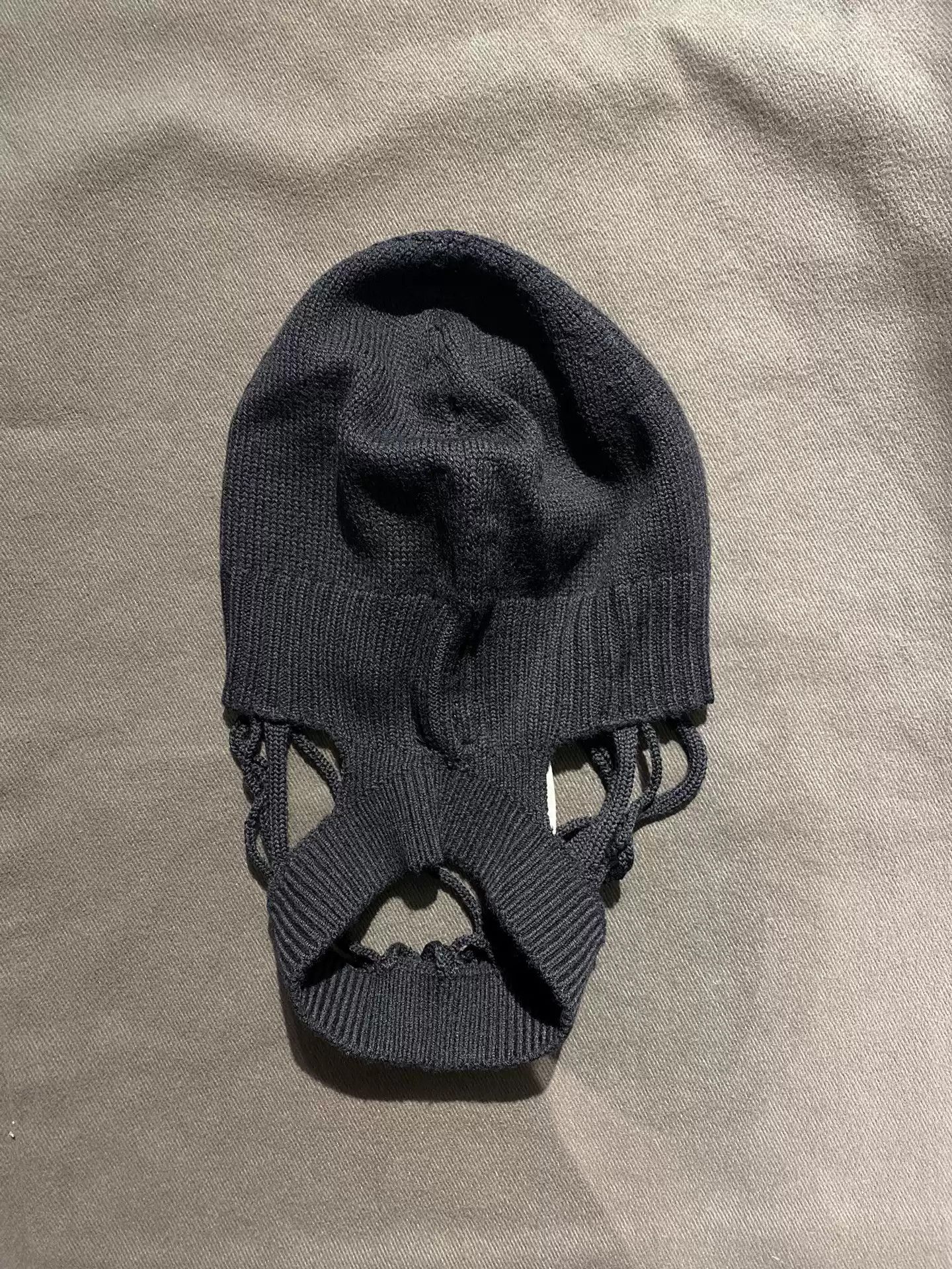 Rick Owens Rick Owens mask wool knitted hat Size ONE SIZE - 2 Thumbnail