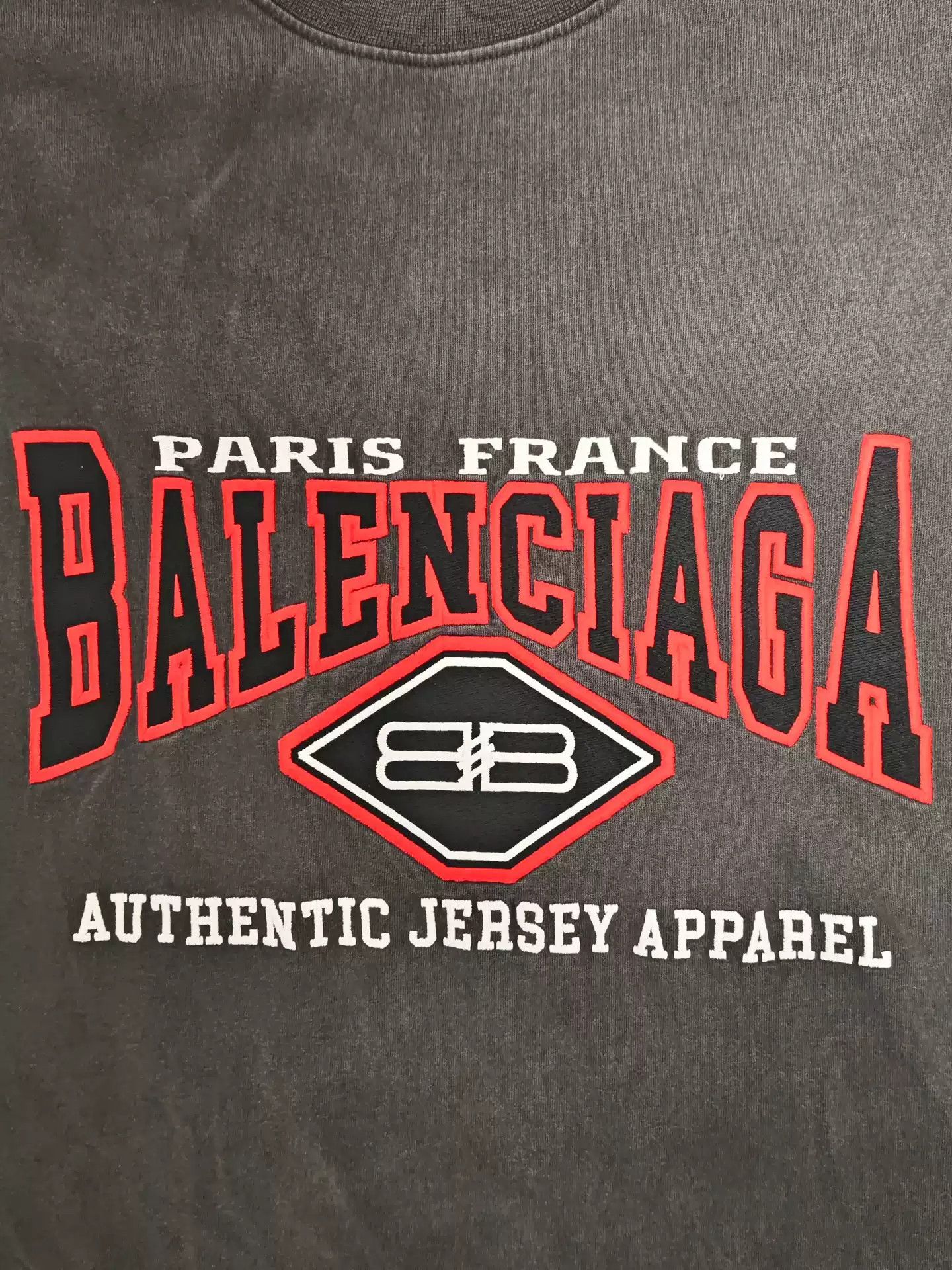 Balenciaga Balenciaga 22SS Black Red Batman Washed T-shirt Size US M / EU 48-50 / 2 - 4 Thumbnail