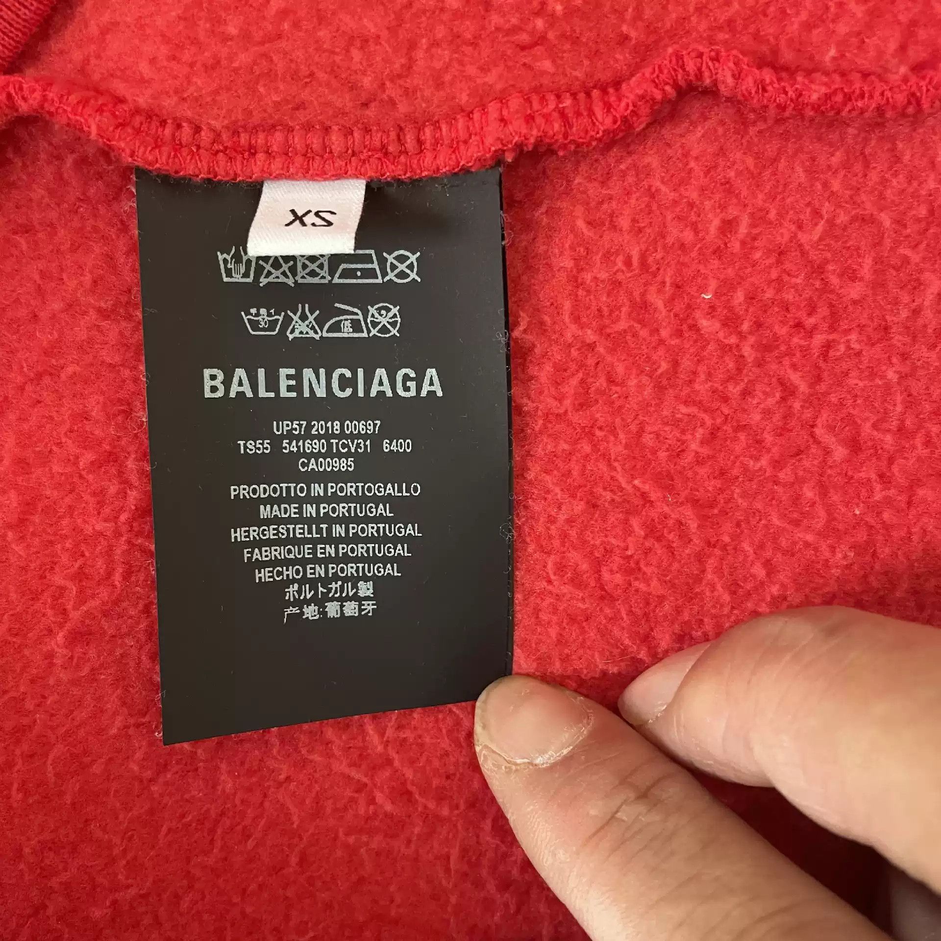 Balenciaga Red Wheat Ear Hoodie Sweatshirts Hoodies