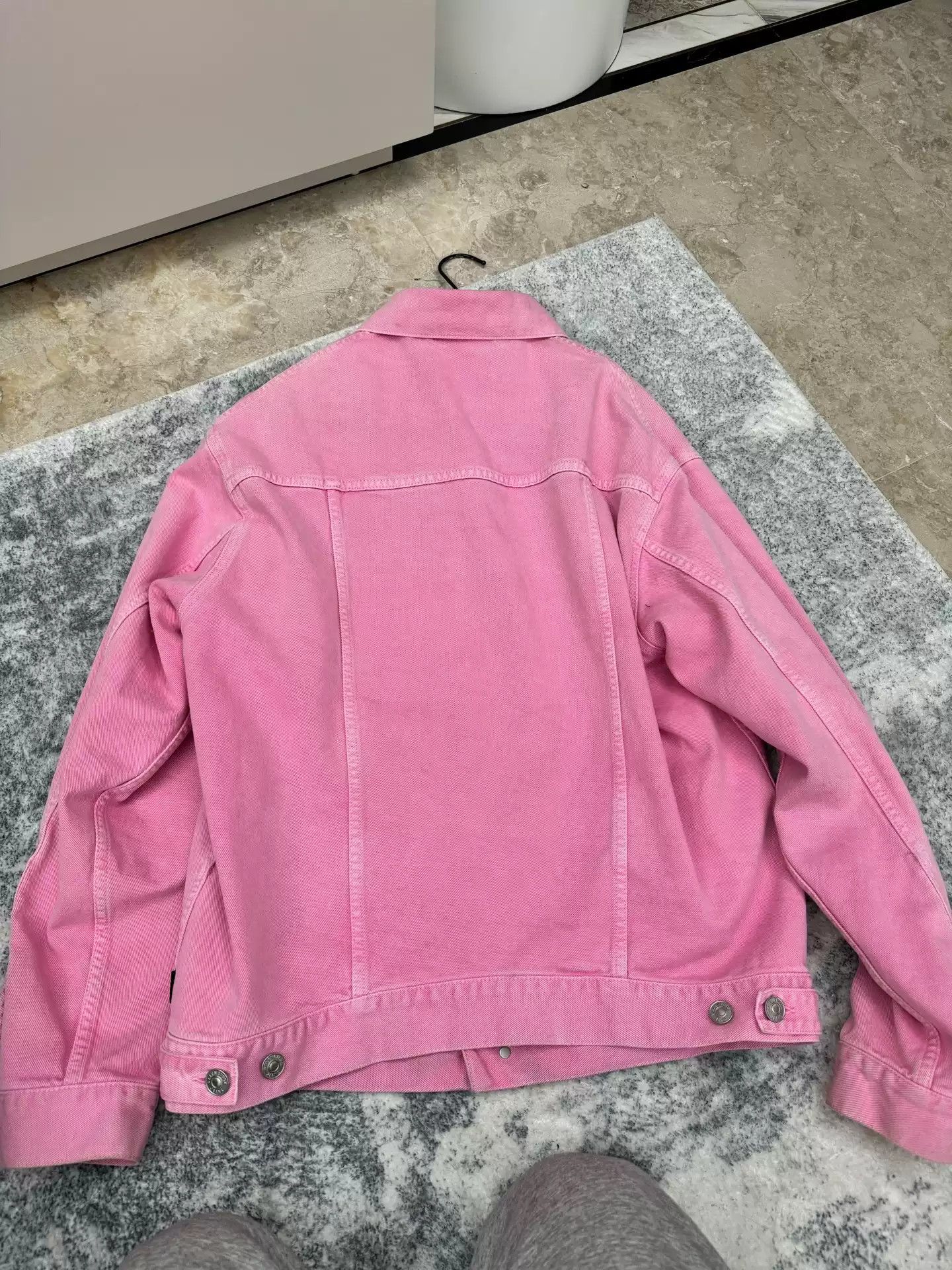Balenciaga Balenciaga pink denim jacket | Grailed