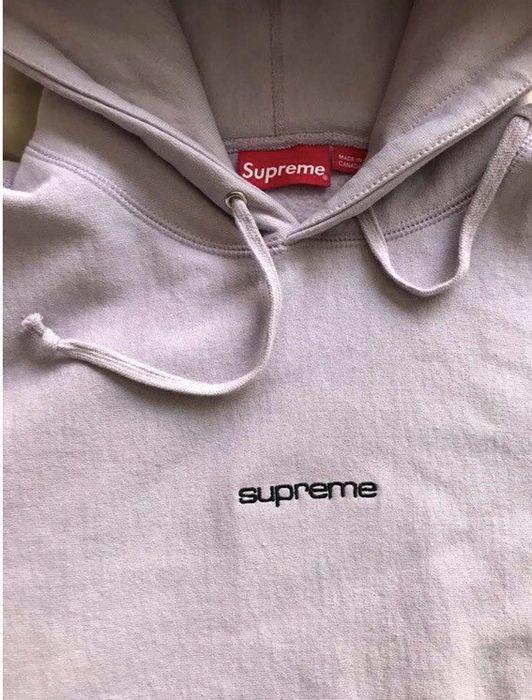 Supreme compact logo online hoodie