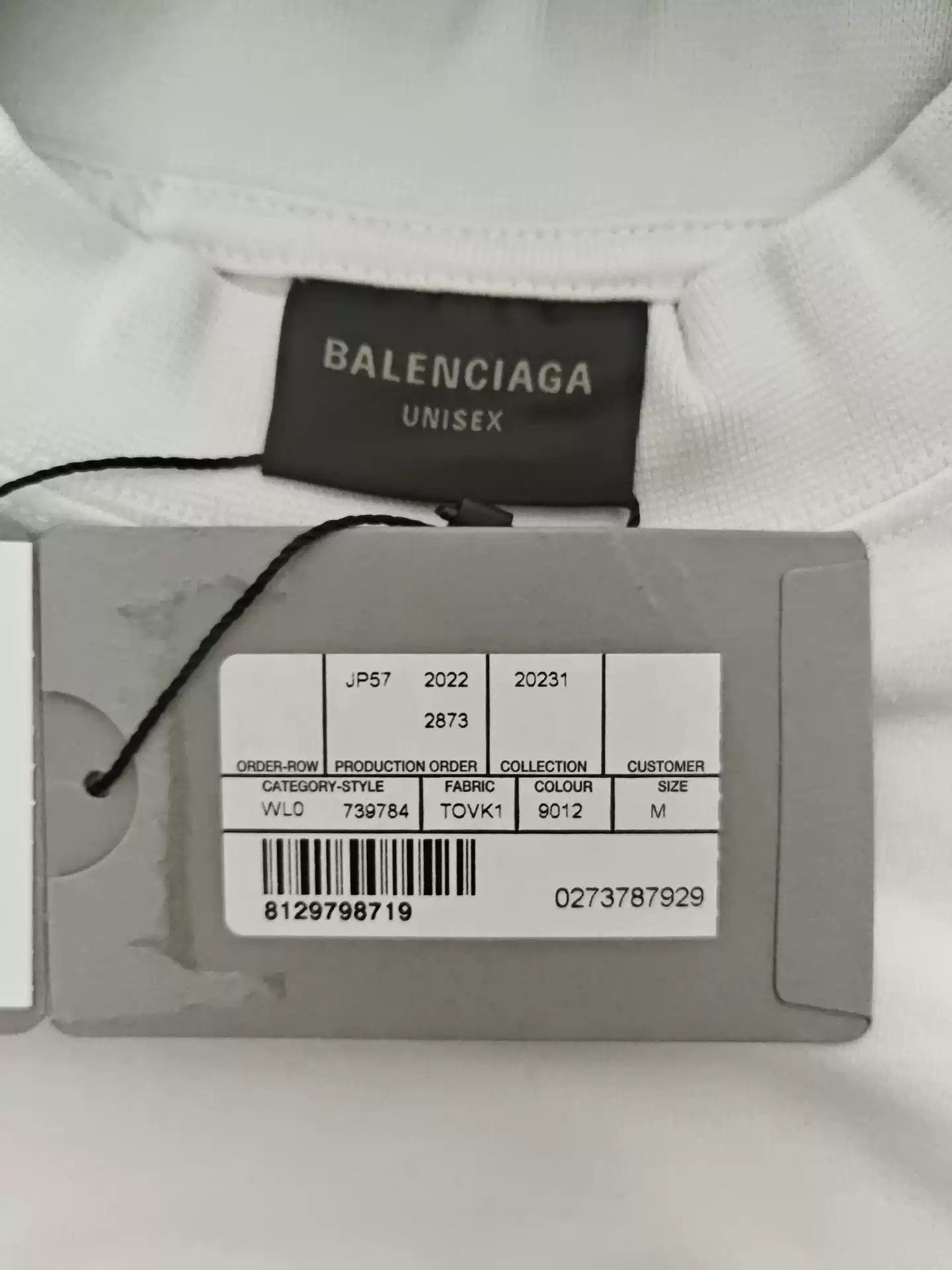 Balenciaga Balenciaga 23SS Scissors Crown Wheat Ear White Red Logo Short sleeved T-shirt Size US M / EU 48-50 / 2 - 4 Thumbnail