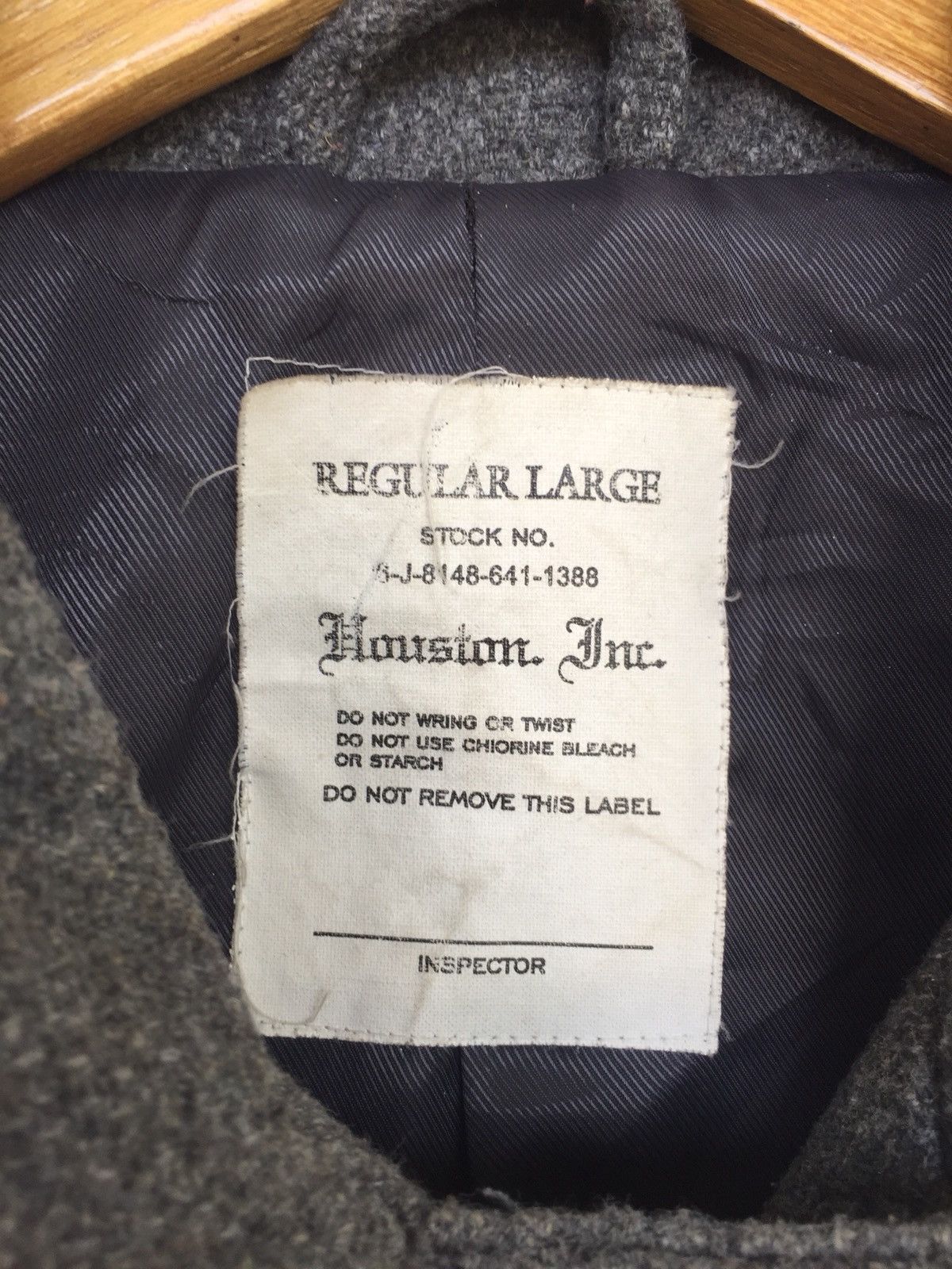 Vintage Houston Inc. Grey Wool Blend Oversized Pea Coat Size US L / EU 52-54 / 3 - 6 Thumbnail