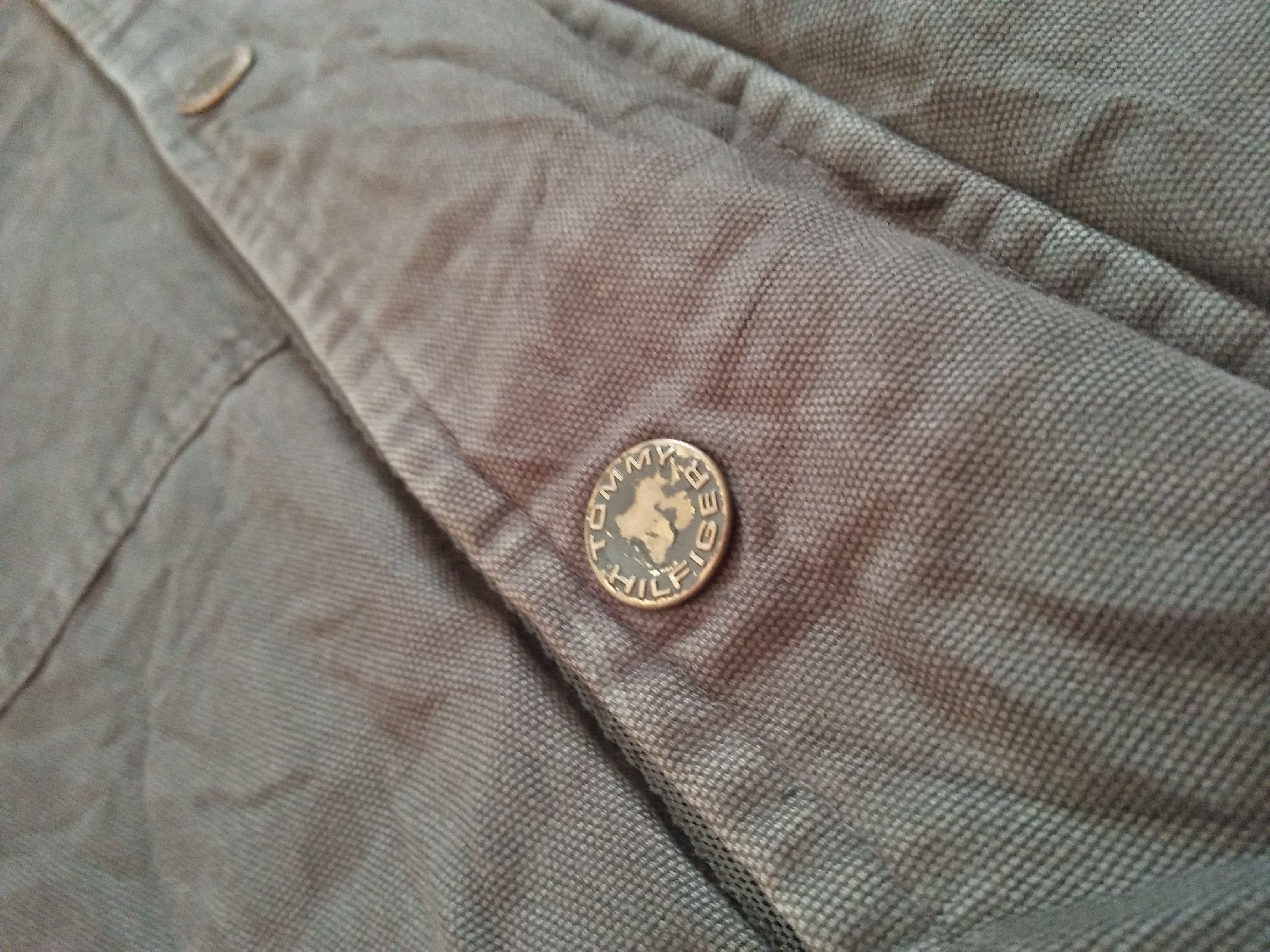 Tommy Hilfiger TOMMY HILFIGER Embroidered Logo Green Commando Army Jacket Size US M / EU 48-50 / 2 - 6 Thumbnail