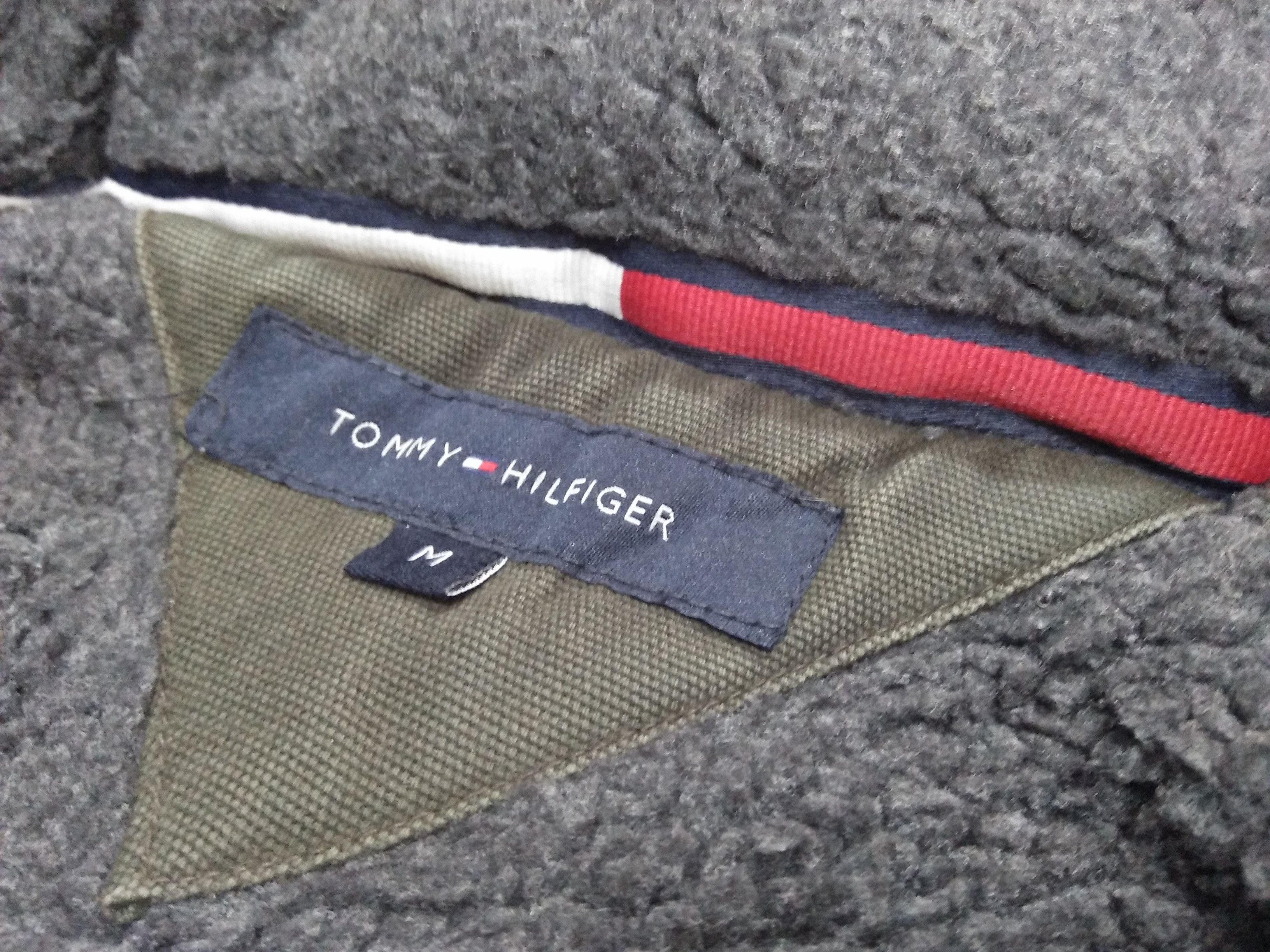 Tommy Hilfiger TOMMY HILFIGER Embroidered Logo Green Commando Army Jacket Size US M / EU 48-50 / 2 - 12 Thumbnail