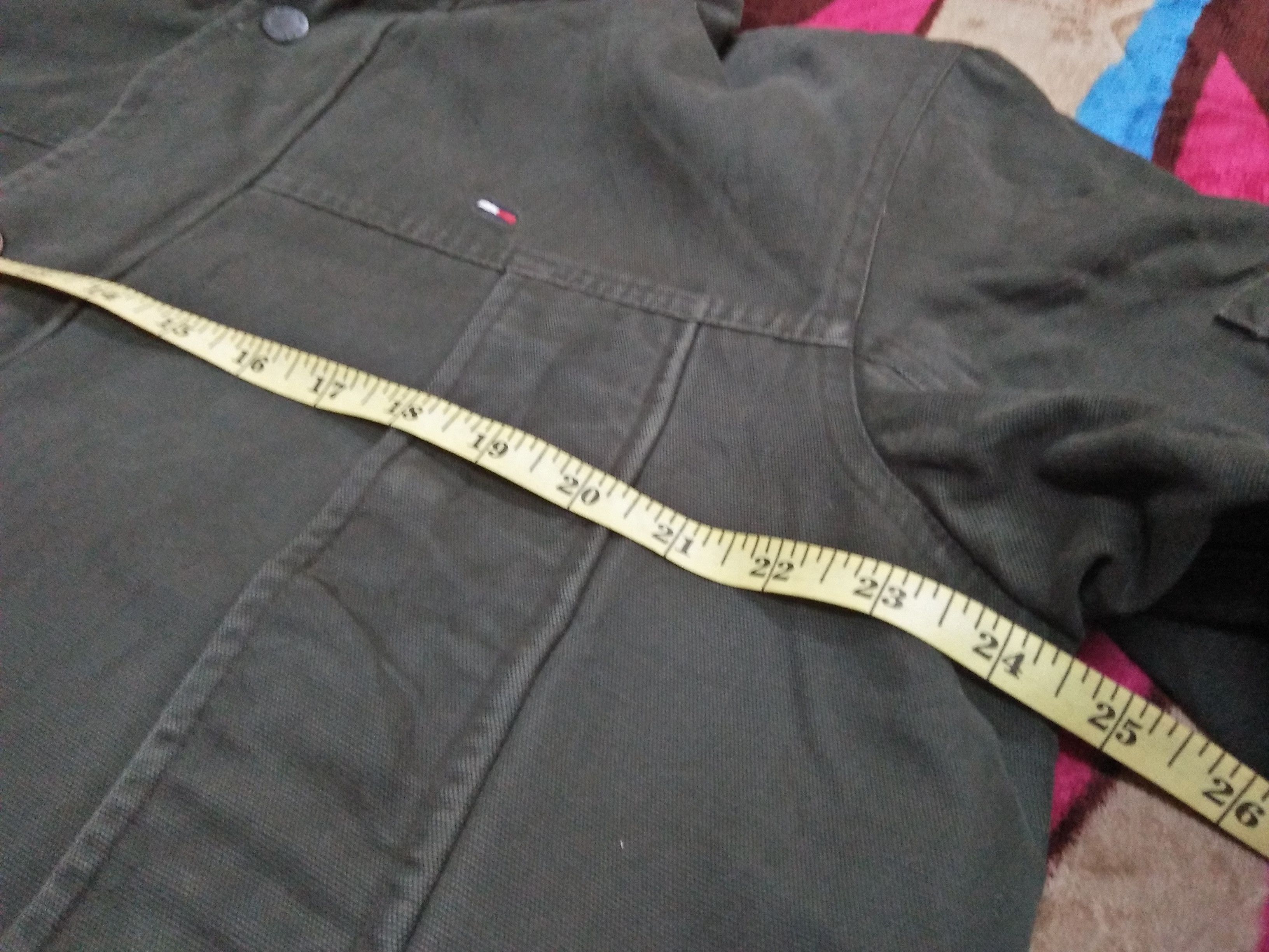 Tommy Hilfiger TOMMY HILFIGER Embroidered Logo Green Commando Army Jacket Size US M / EU 48-50 / 2 - 14 Thumbnail