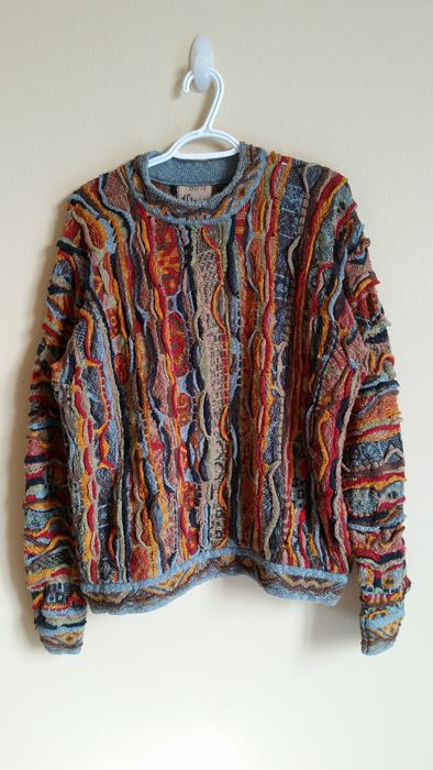 Coogi VTG 3D Textured Pullover Sweater | Grailed