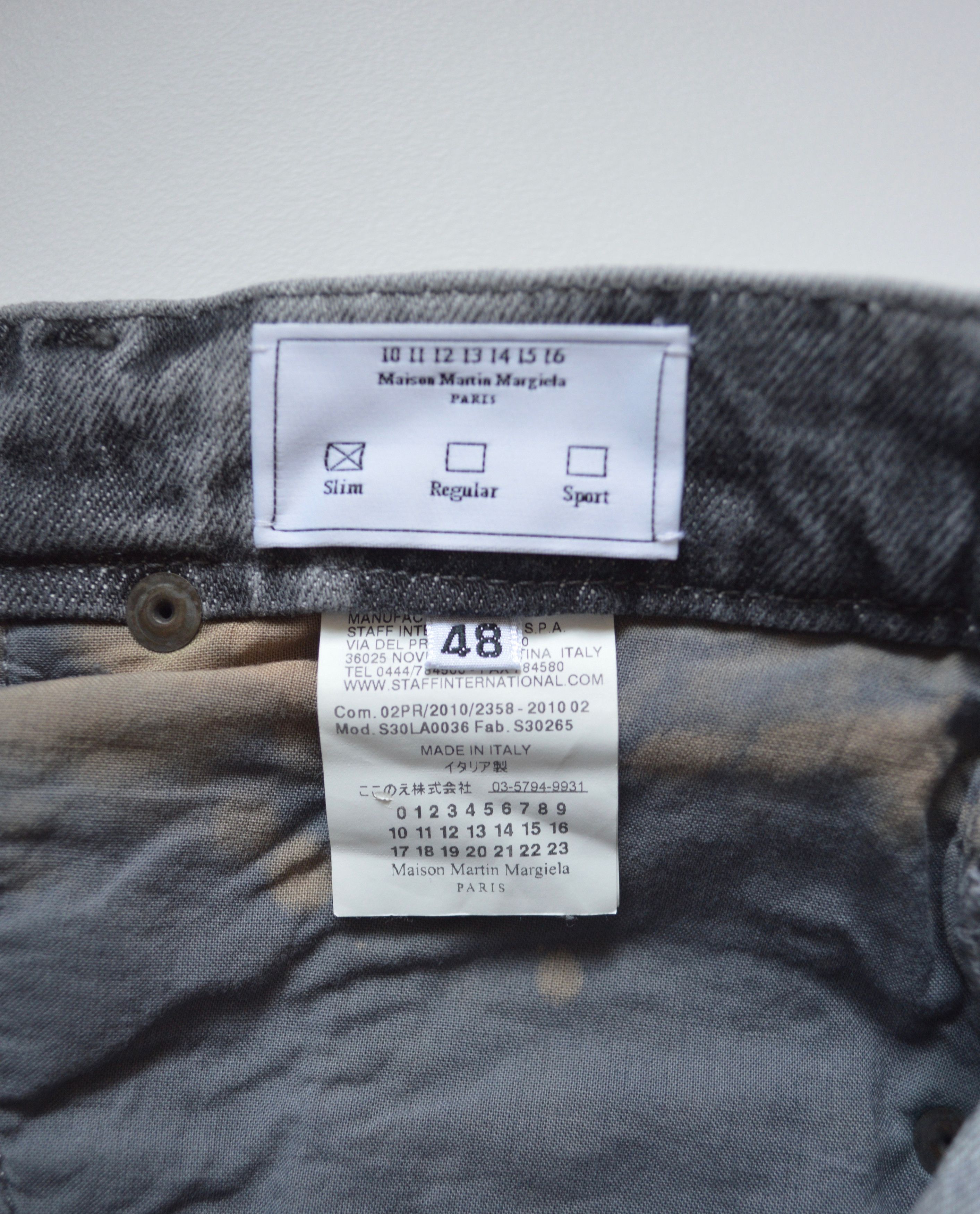 Maison Margiela A/W 10 Marble tye dye jeans Size US 31 - 8 Thumbnail
