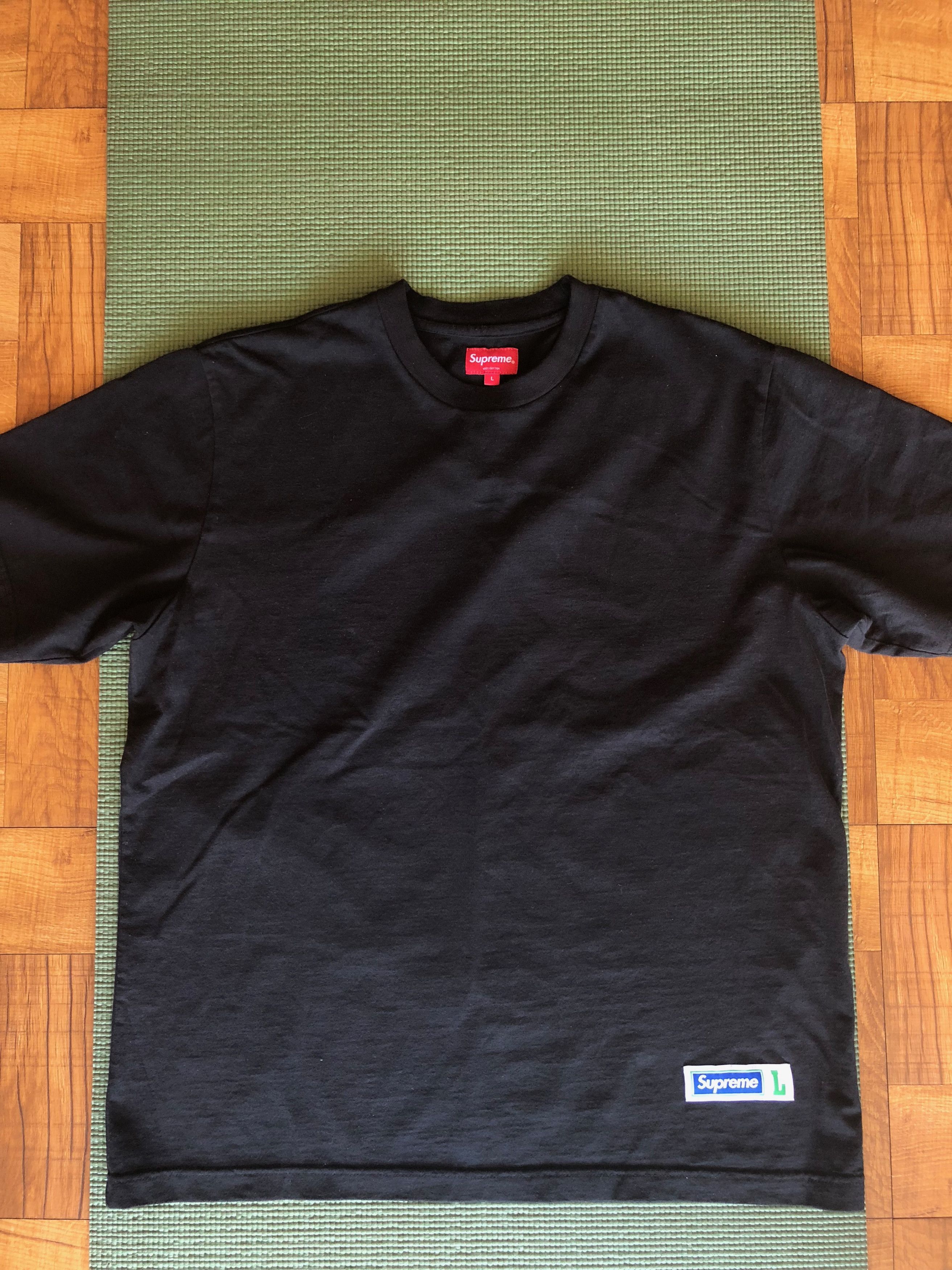 Supreme Supreme Athletic Label S/S Top Black - Size Large *worn 