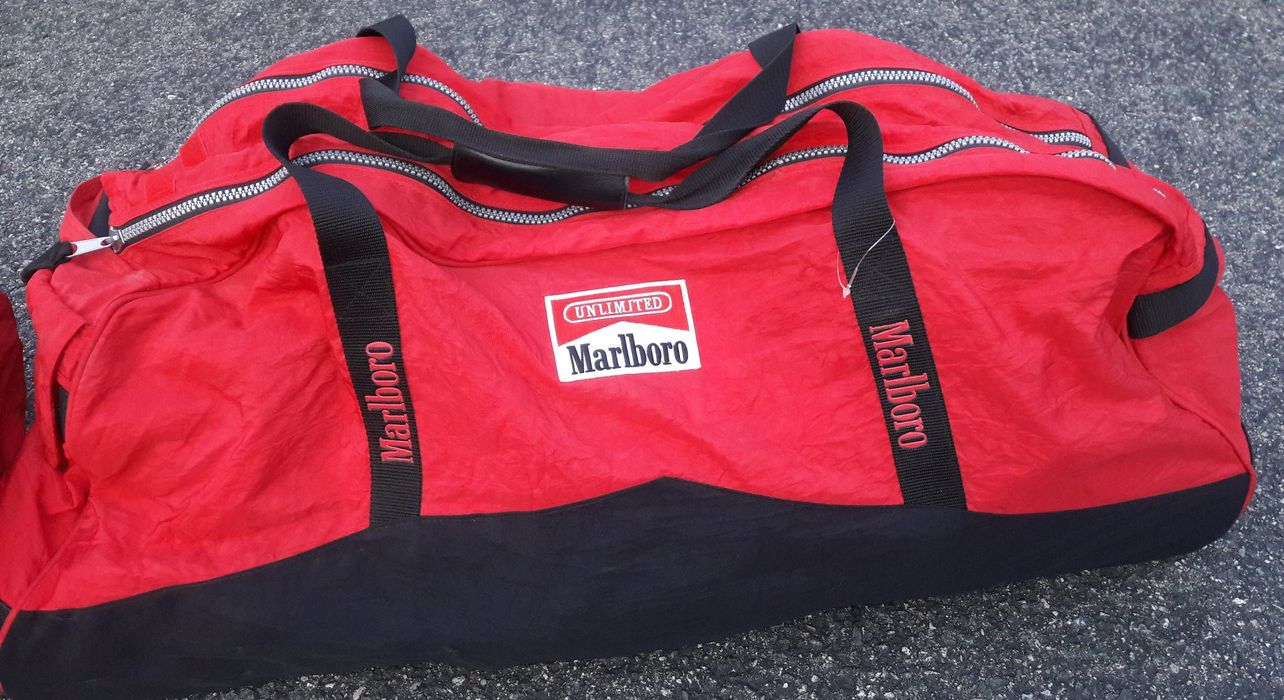 Vintage RARE Marlboro Unlimited Large w Wheels + Small Duffle Duffel Bags Grailed