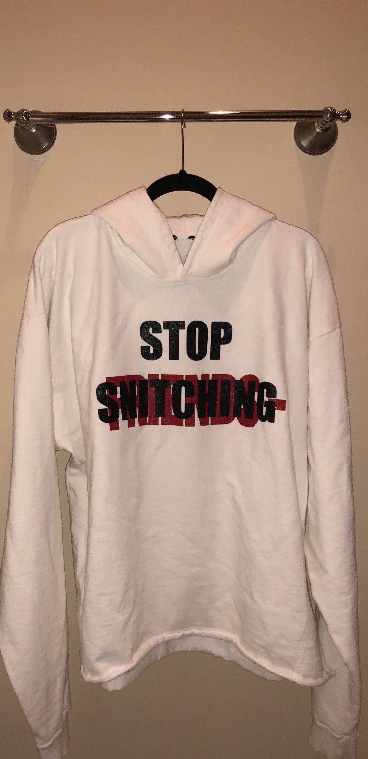 Vlone STOP SNITCHING / NO CAP FRIENDS HOODIE *ATL EXCLUSIVE* | Grailed