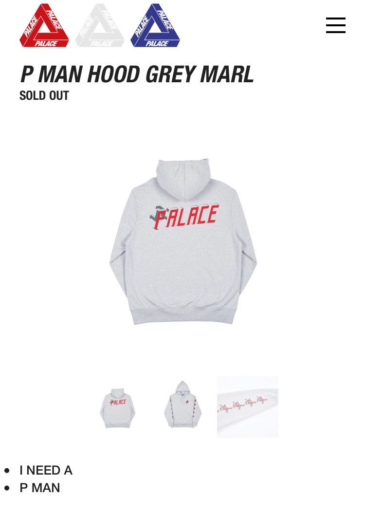 Palace P Man Hoodie Grailed