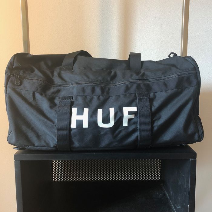 Thrasher HUF X Thrasher Black Duffel Bag Grailed
