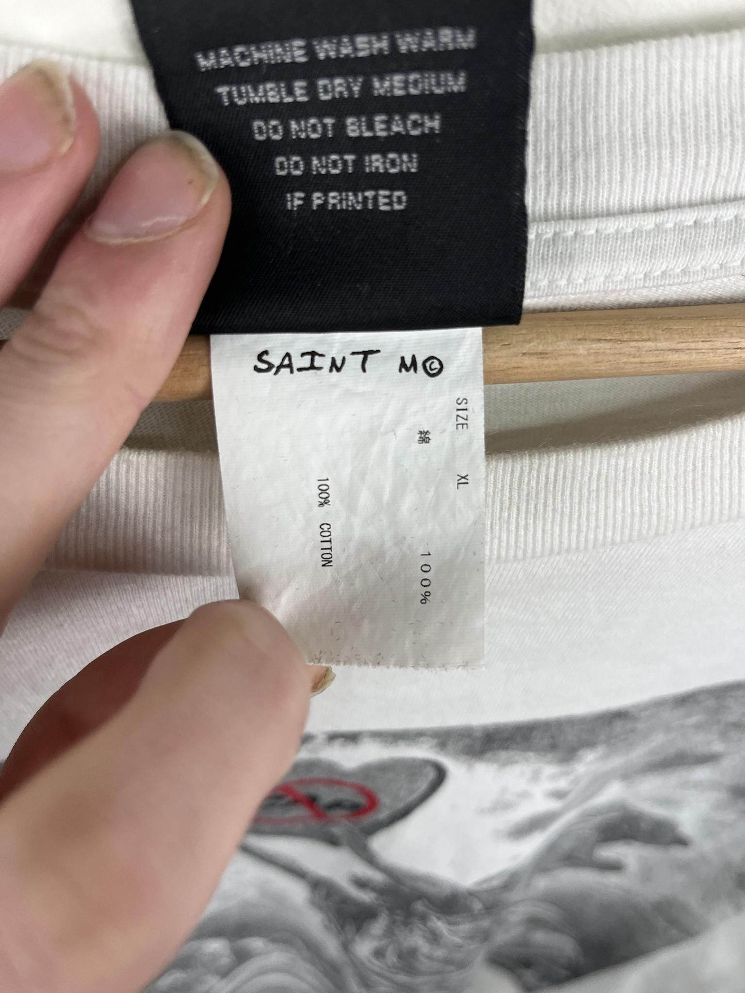 Saint Michael × Vlone Saint Michael x VLONE No Cap Commandments Longsleeve Tee Size US XL / EU 56 / 4 - 5 Thumbnail