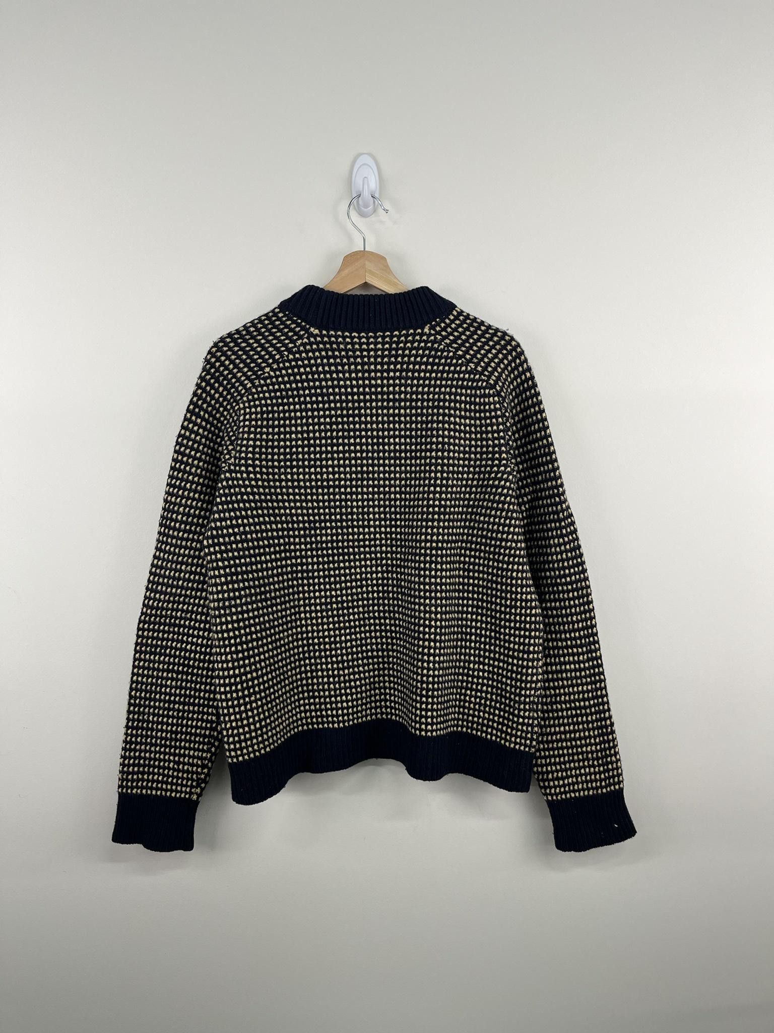 Marni Marni Mock Neck Navy Yellow Sweater Size US M / EU 48-50 / 2 - 2 Thumbnail