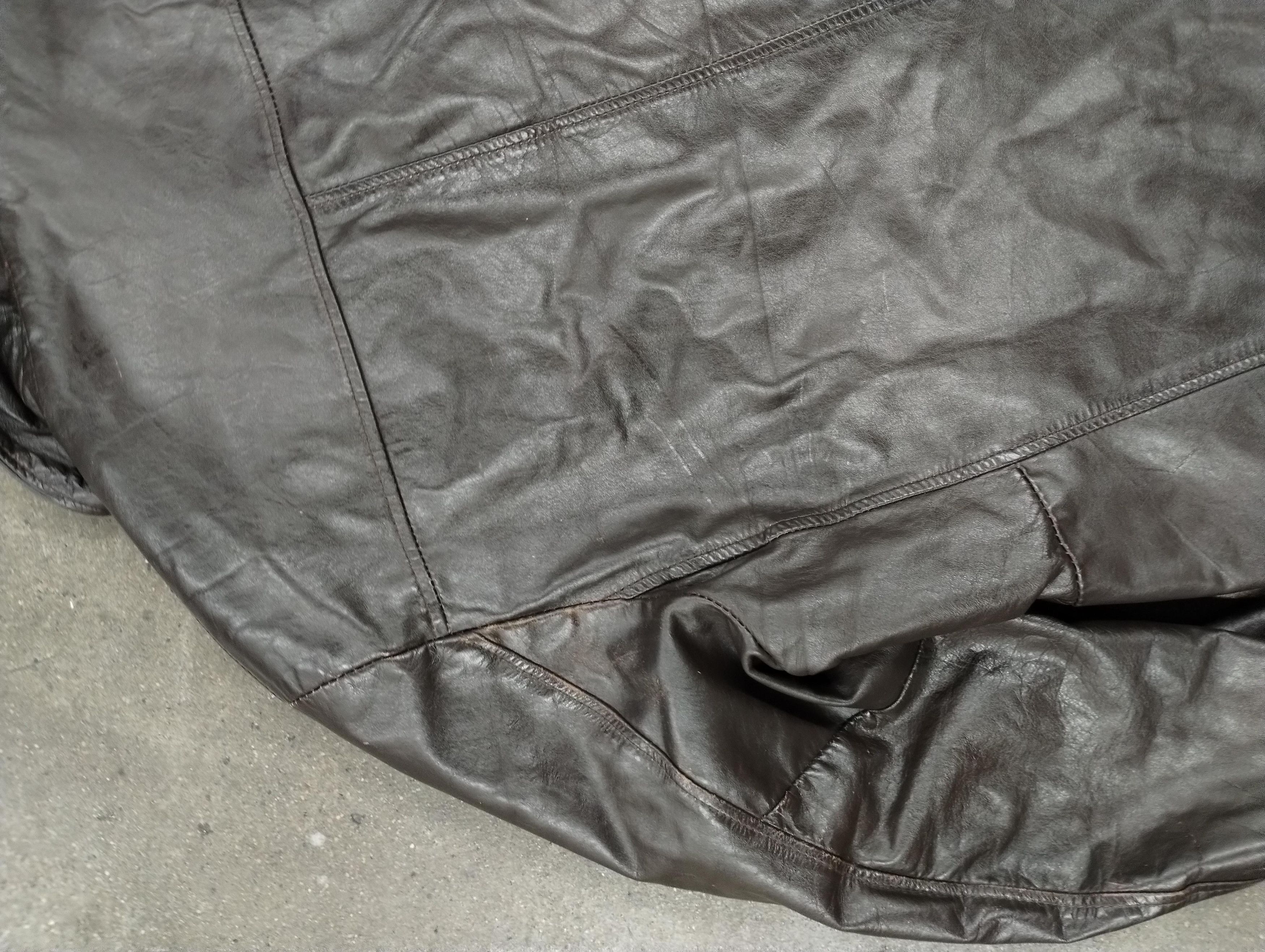 Vintage Vintage Montgomery Ward Fleece Lined Leather Jacket Size US XL / EU 56 / 4 - 5 Thumbnail