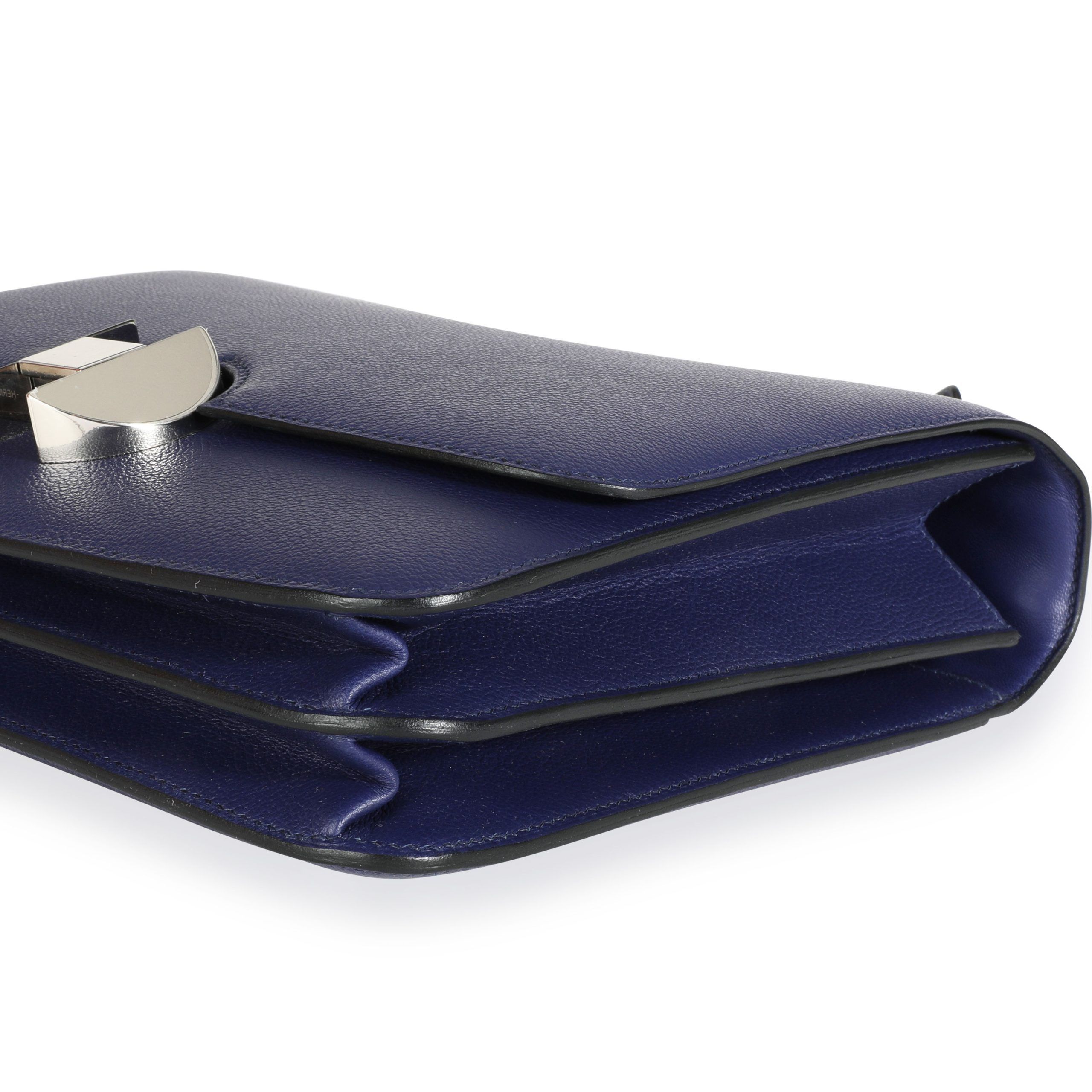 Hermès Bleu Encre Evercolor 2002 26 Bag PHW