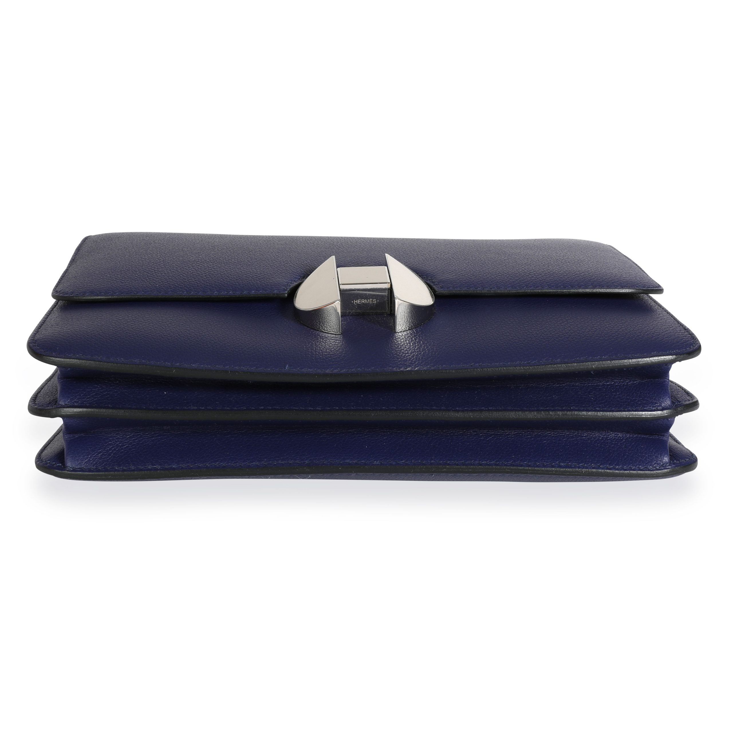 Hermès Bleu Encre Evercolor 2002 26 Bag PHW