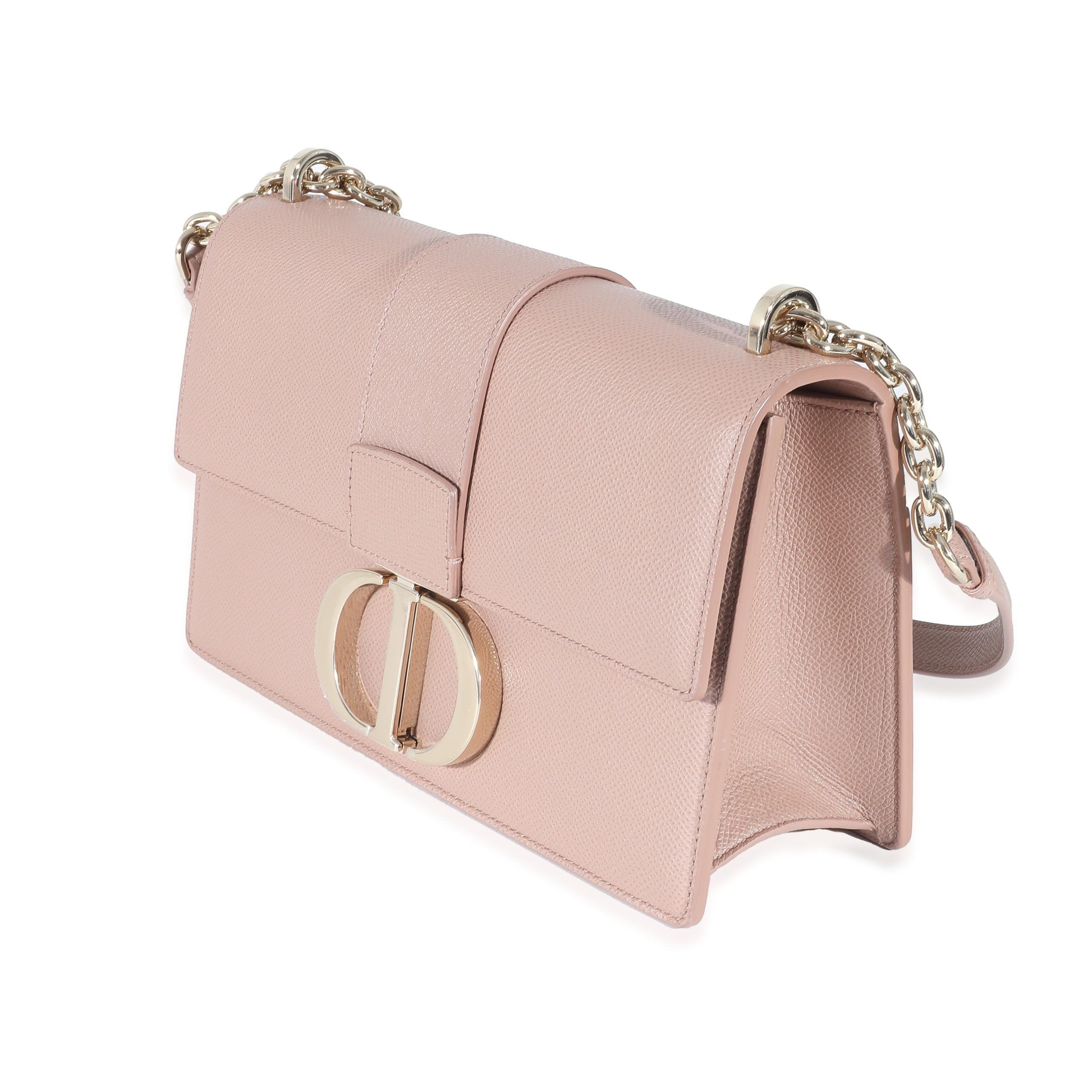 Christian Dior Pink Calfskin 30 Montaigne East West Flap Bag