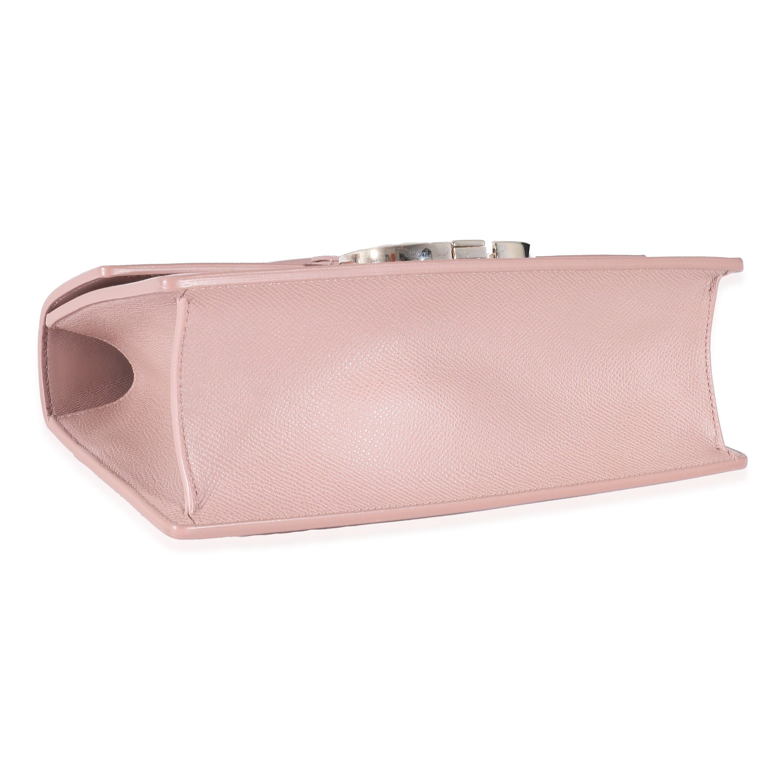 Christian Dior Pink Calfskin 30 Montaigne East West Flap Bag