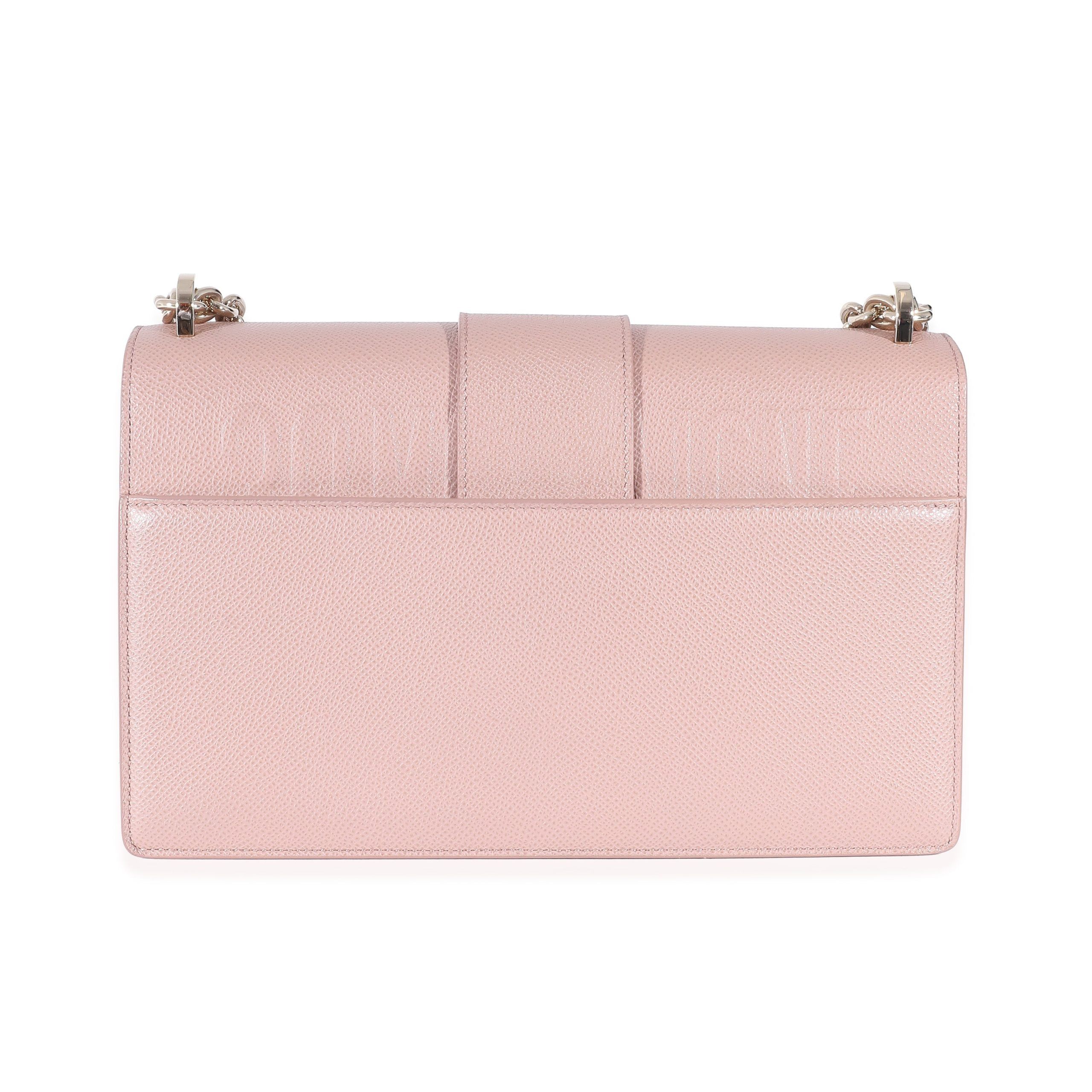 Christian Dior Pink Calfskin 30 Montaigne East West Flap Bag