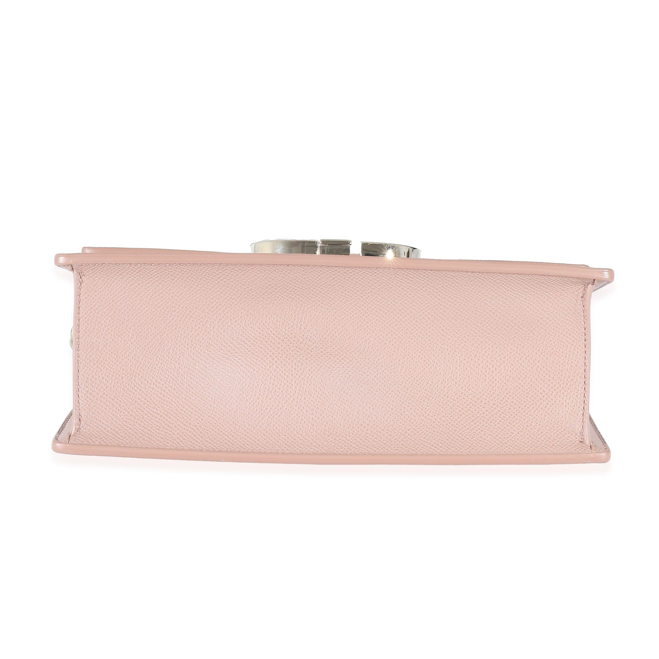 Christian Dior Pink Calfskin 30 Montaigne East West Flap Bag
