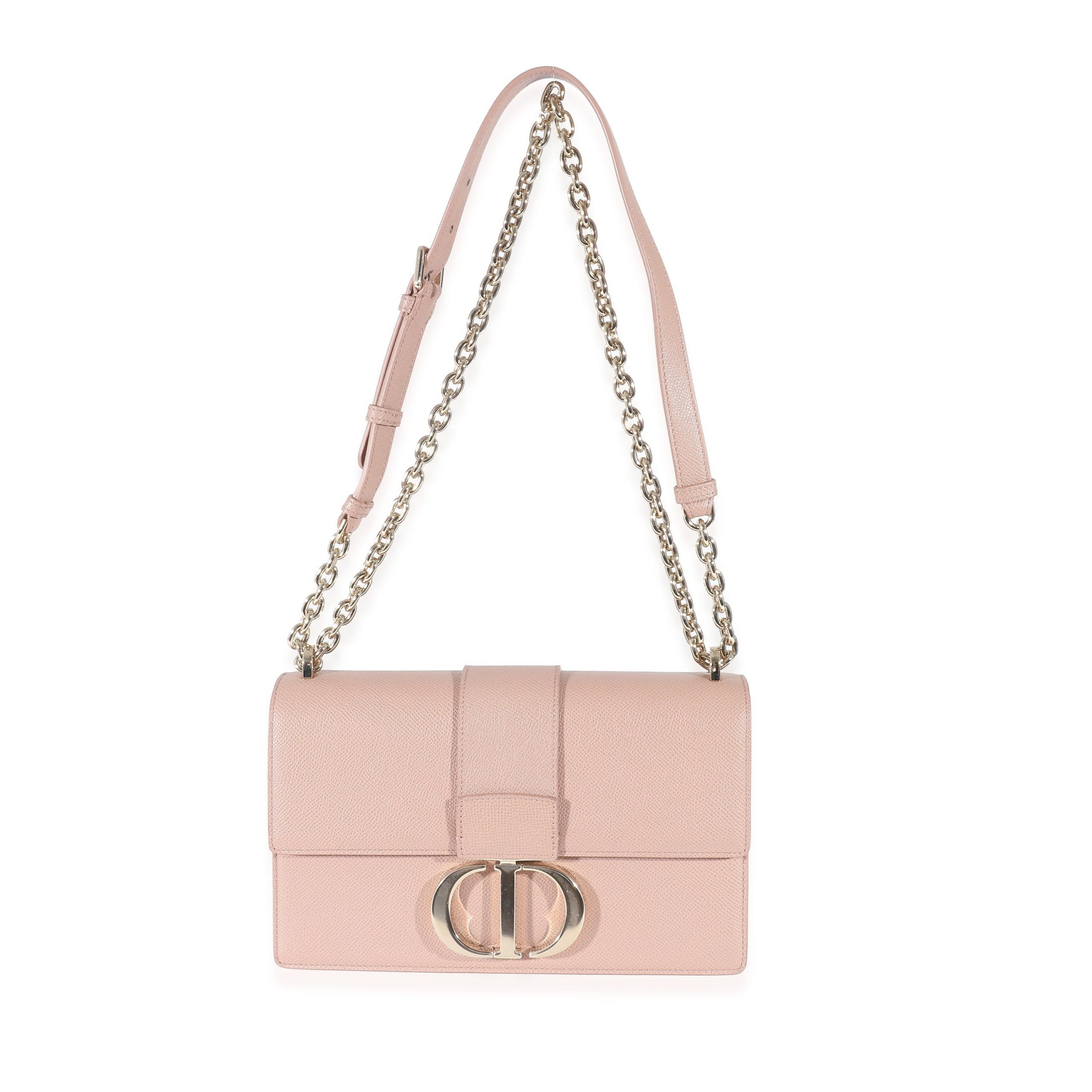 Christian Dior Pink Calfskin 30 Montaigne East West Flap Bag