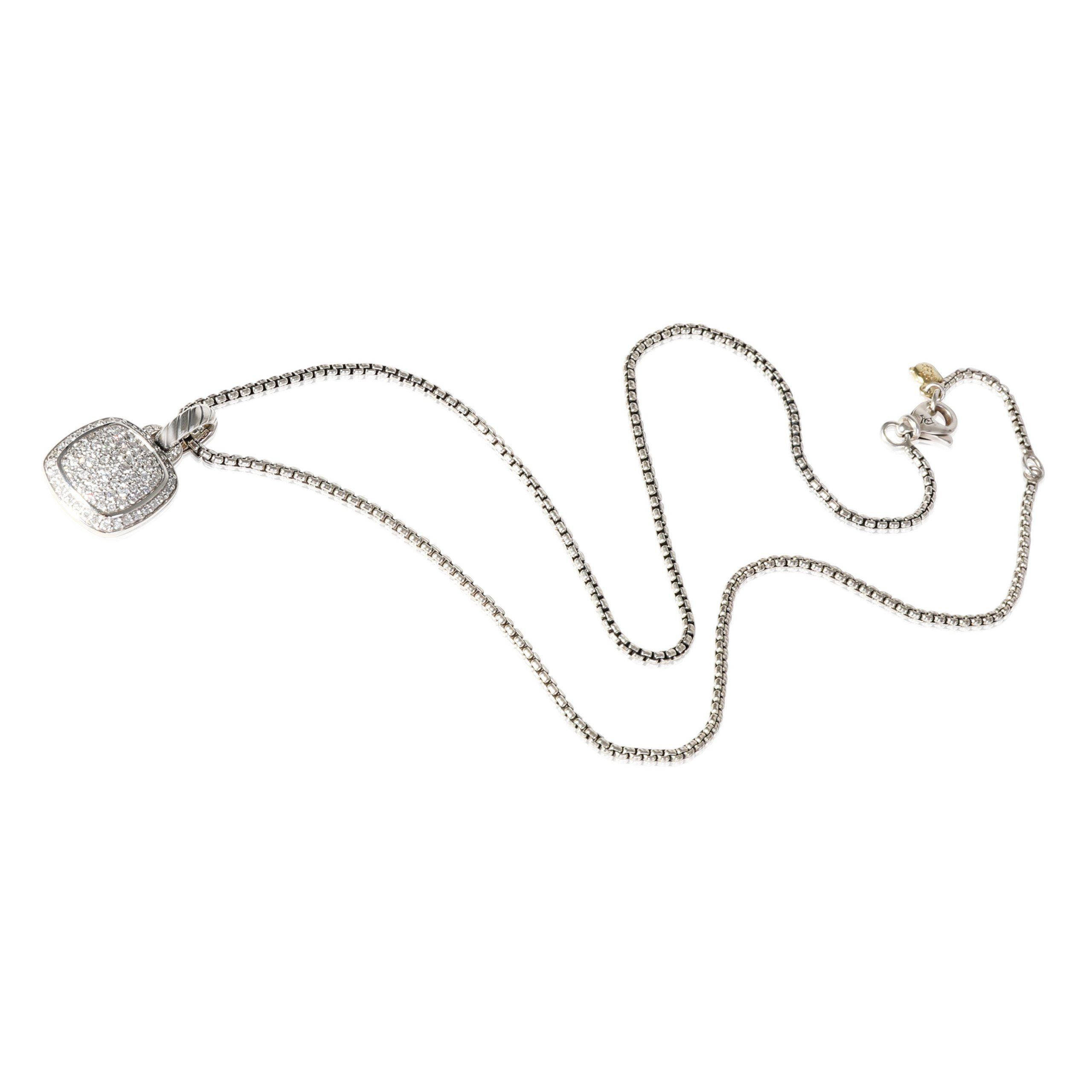 David Yurman Albion Diamond Pendant in Sterling Silver 0.60 CTW