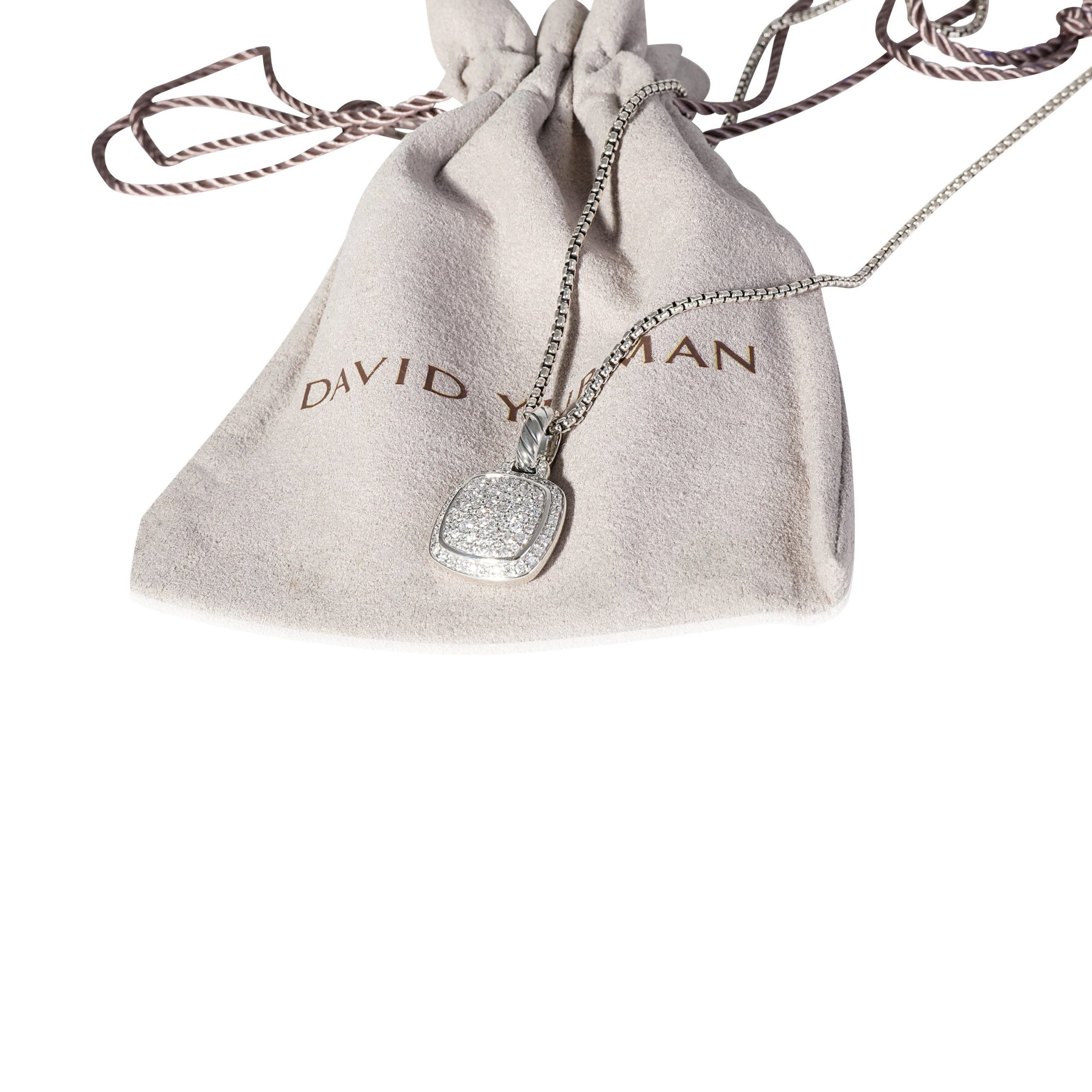 David Yurman Albion Diamond Pendant in Sterling Silver 0.60 CTW