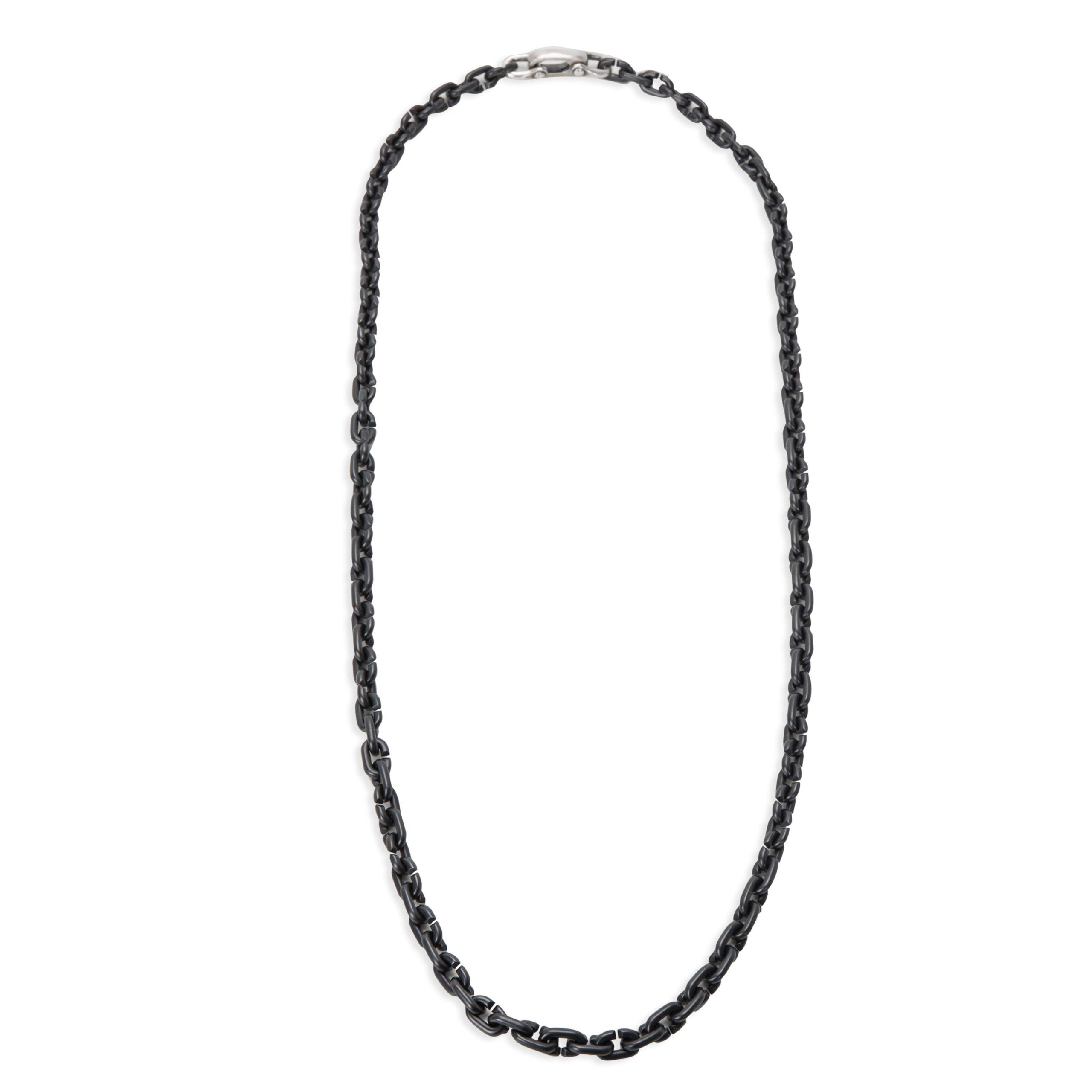 David Yurman Blackened Silver & Titanium Chain Necklace (6.2 mm)