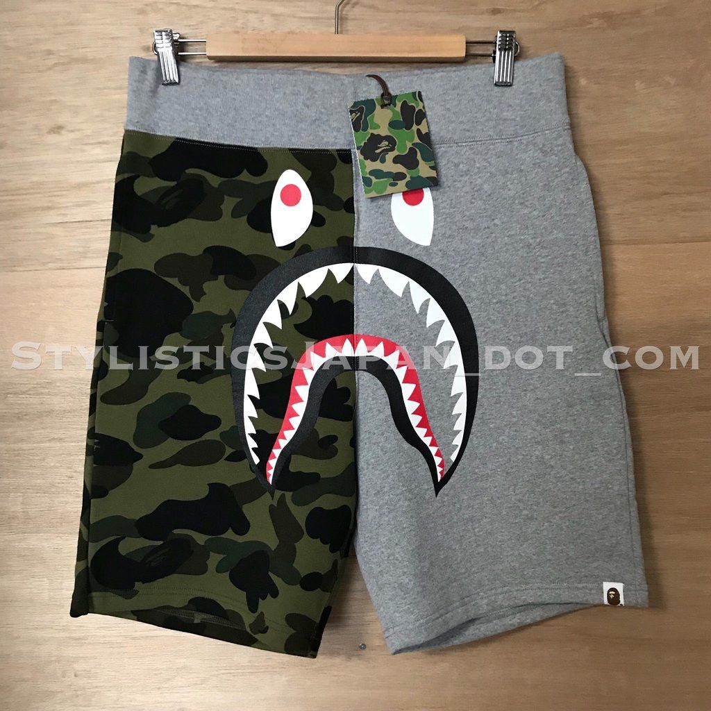 Bape grey shorts deals