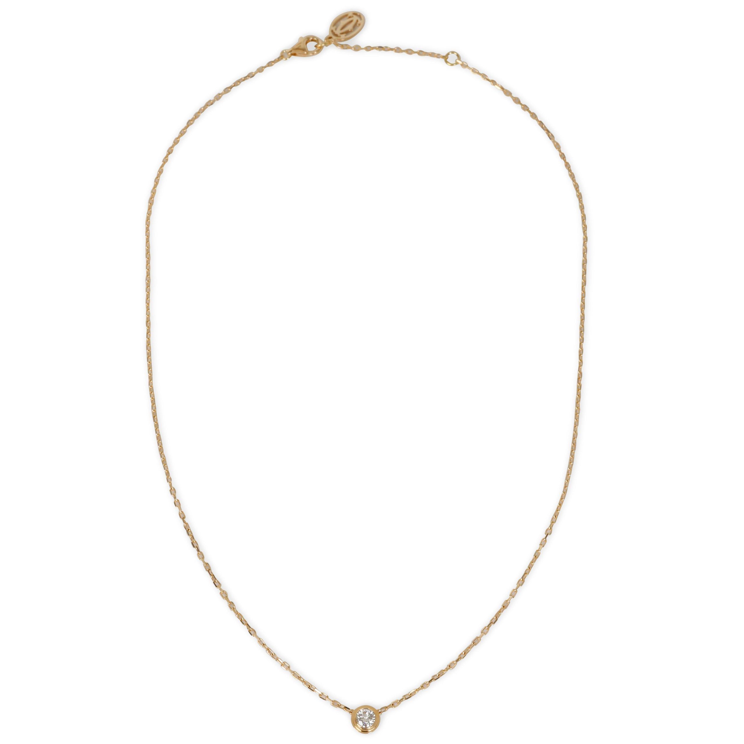 Cartier Diamants Leger Diamond Necklace in 18K Yellow Gold CTW