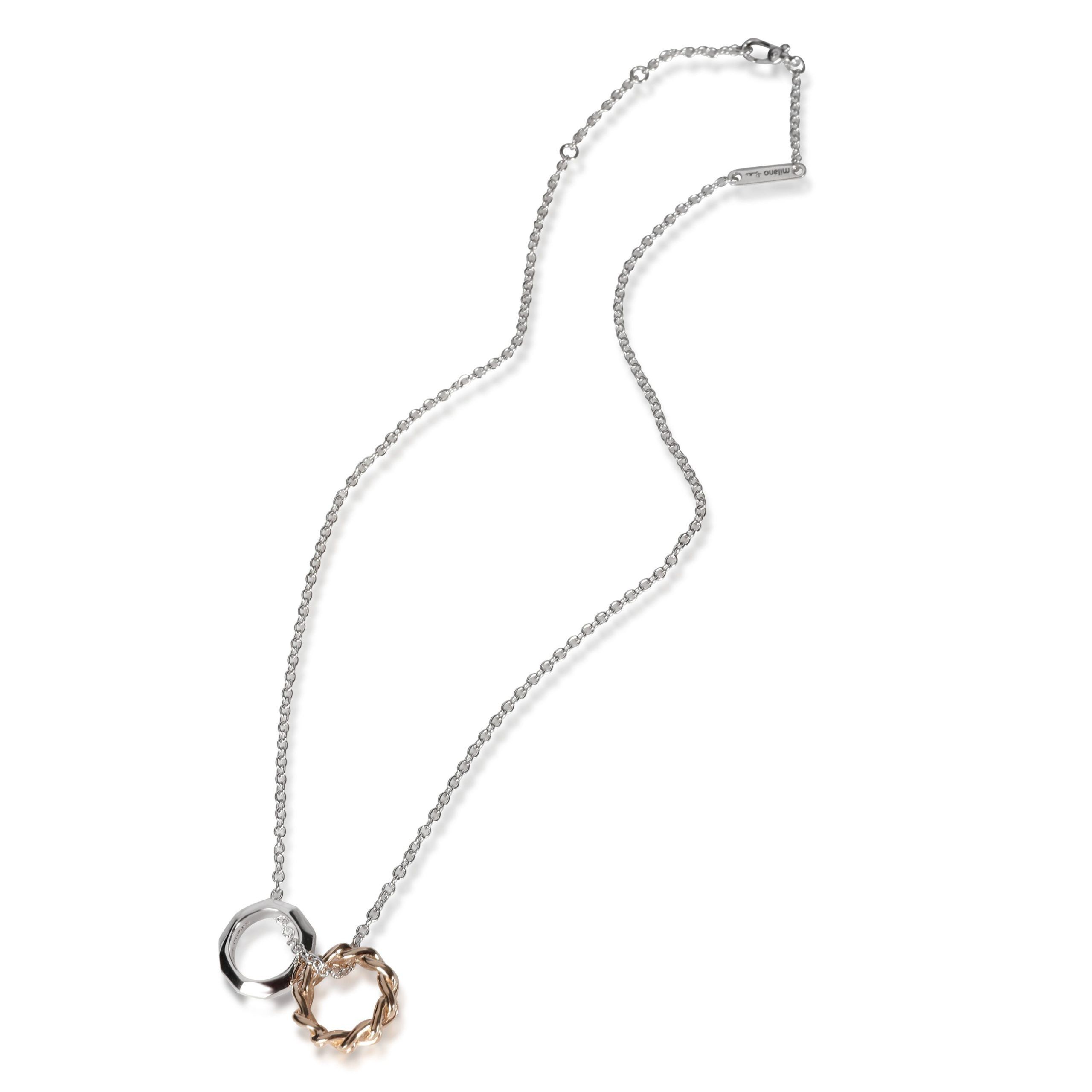 Pomellato Milano Necklace in 18K White & Rose Gold