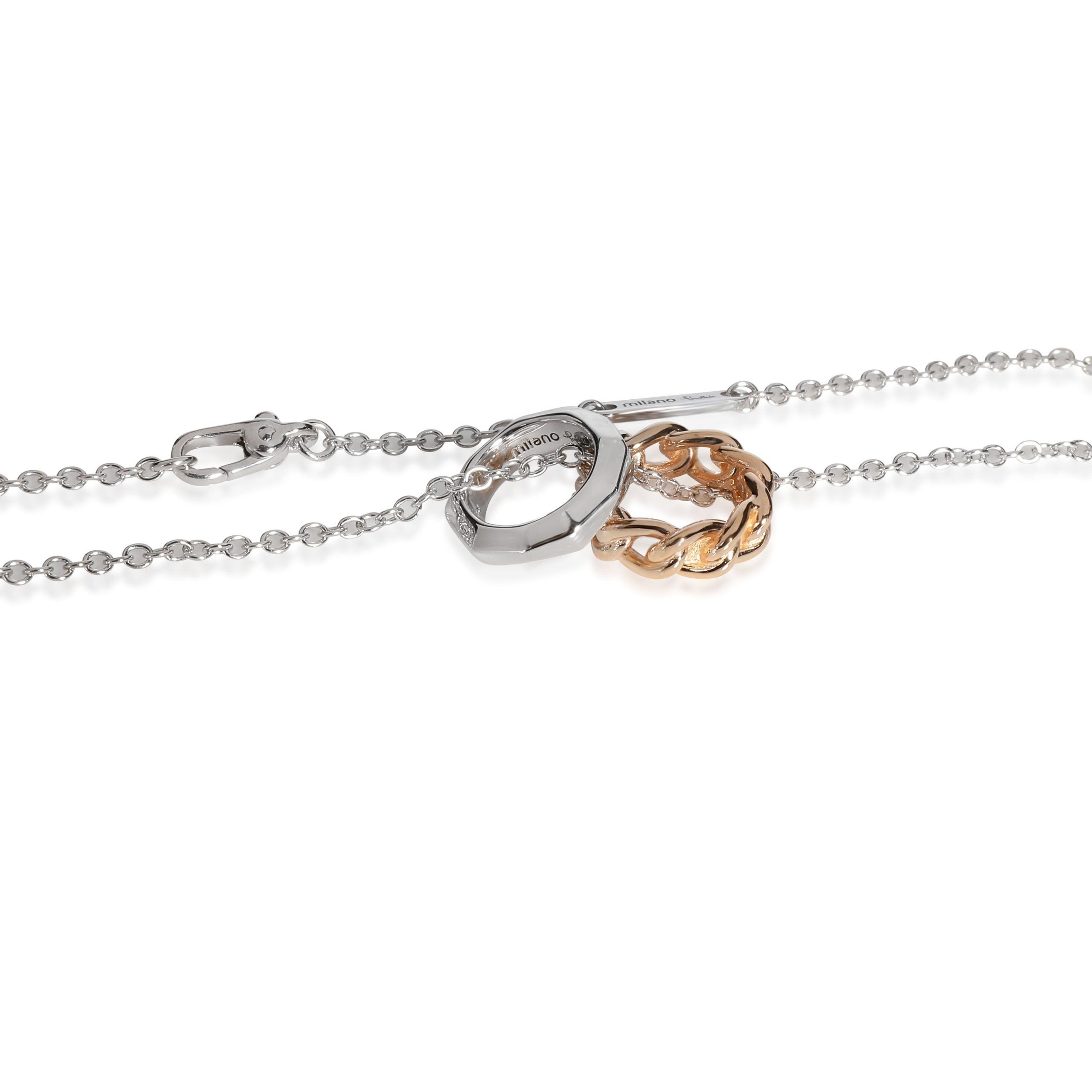Pomellato Milano Necklace in 18K White & Rose Gold
