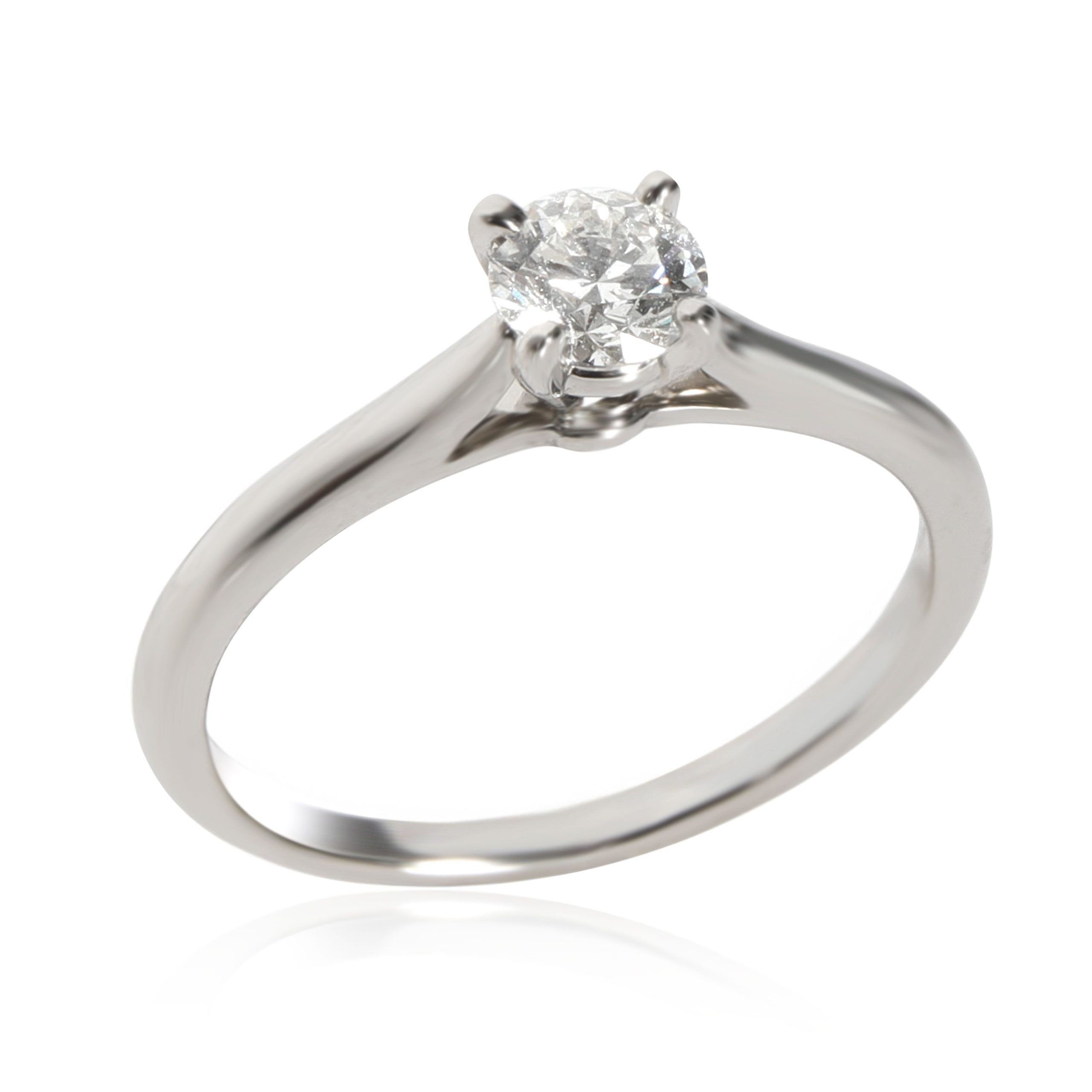 Cartier 1895 Diamond Engagement Ring in Platinum G VS2 0.38 CTW