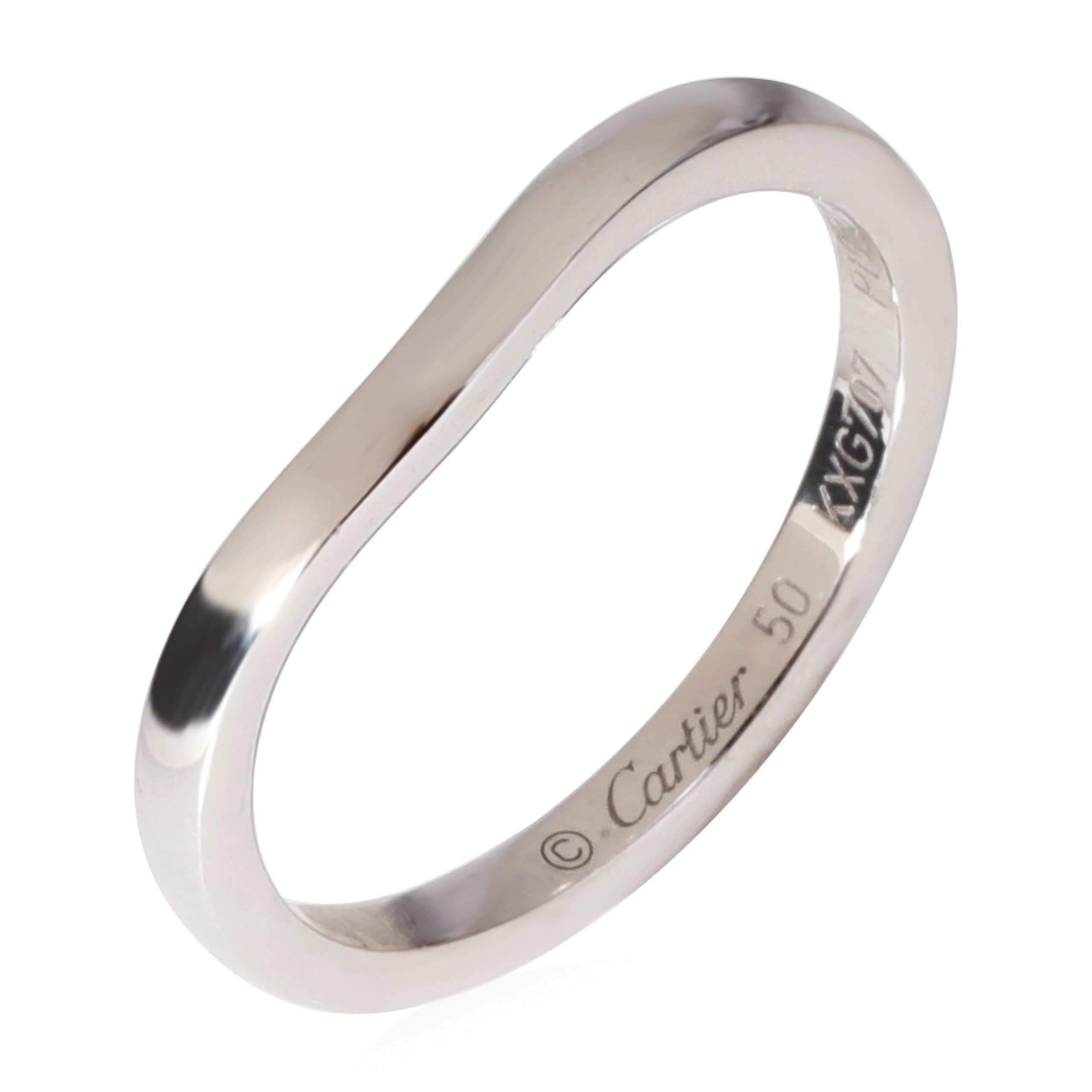 Cartier Ballerine Curved Wedding Band in Platinum