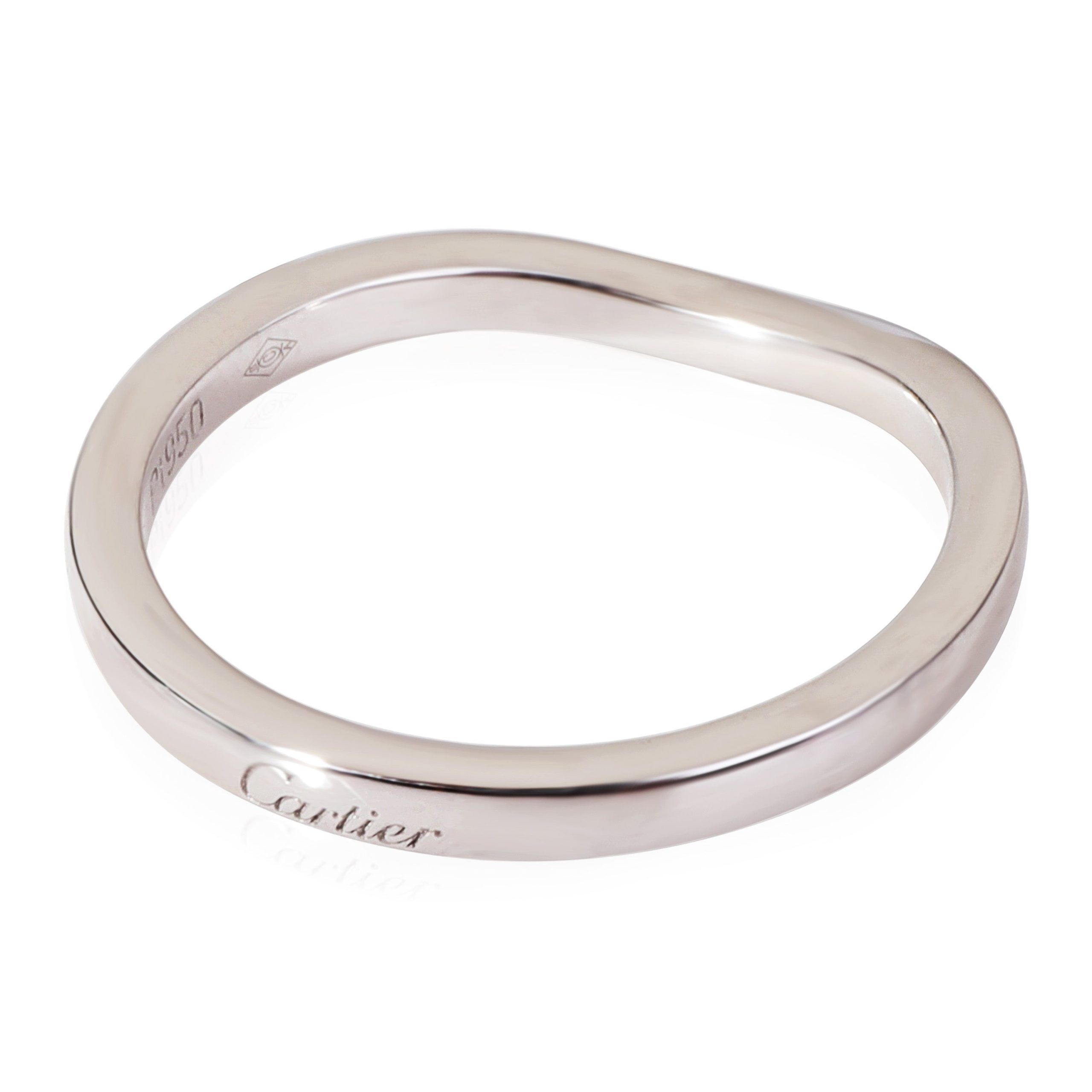 Cartier Ballerine Curved Wedding Band in Platinum